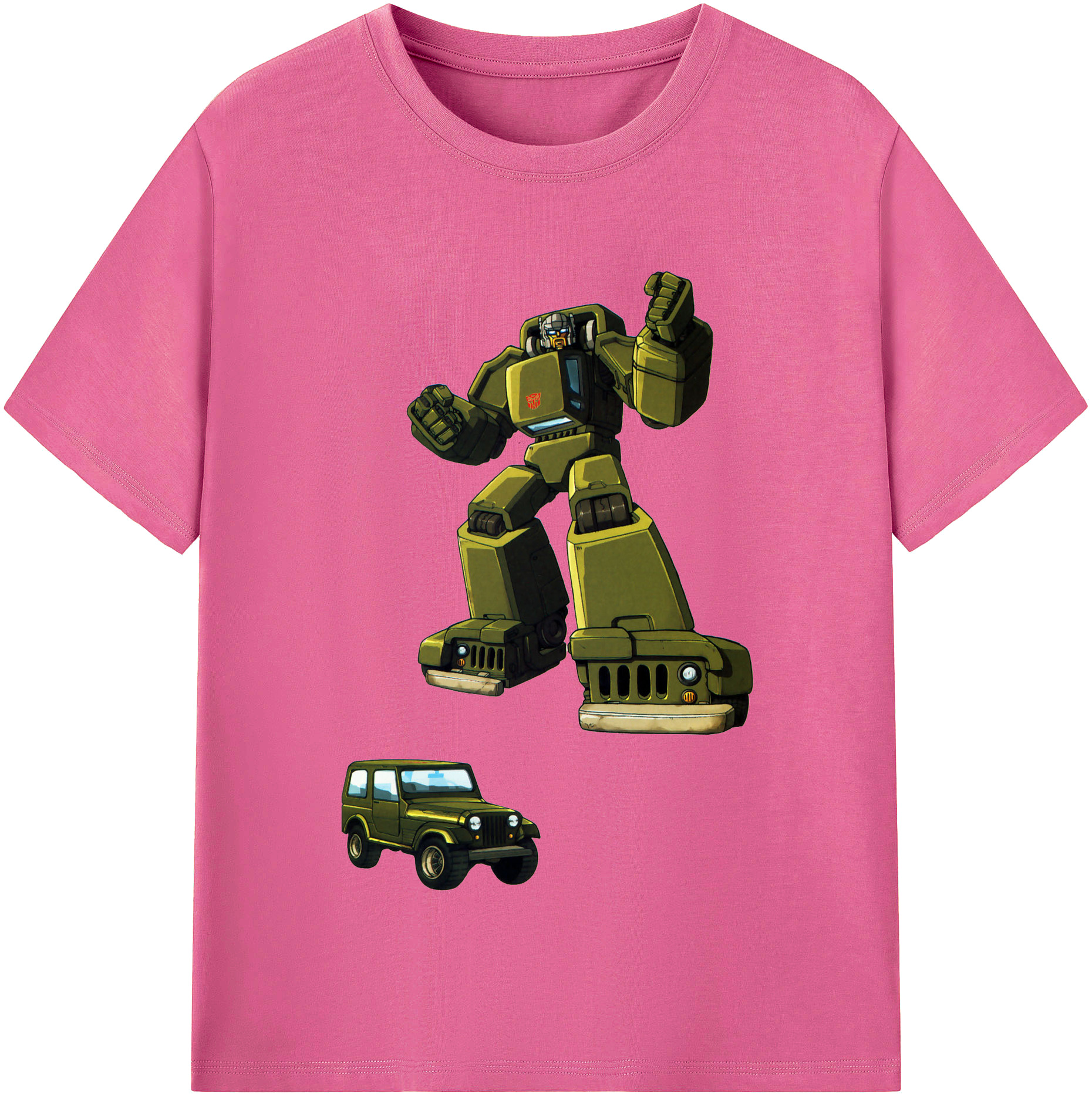 （画像用）  レディースカジュアルプリントTシャツ（綿100％）