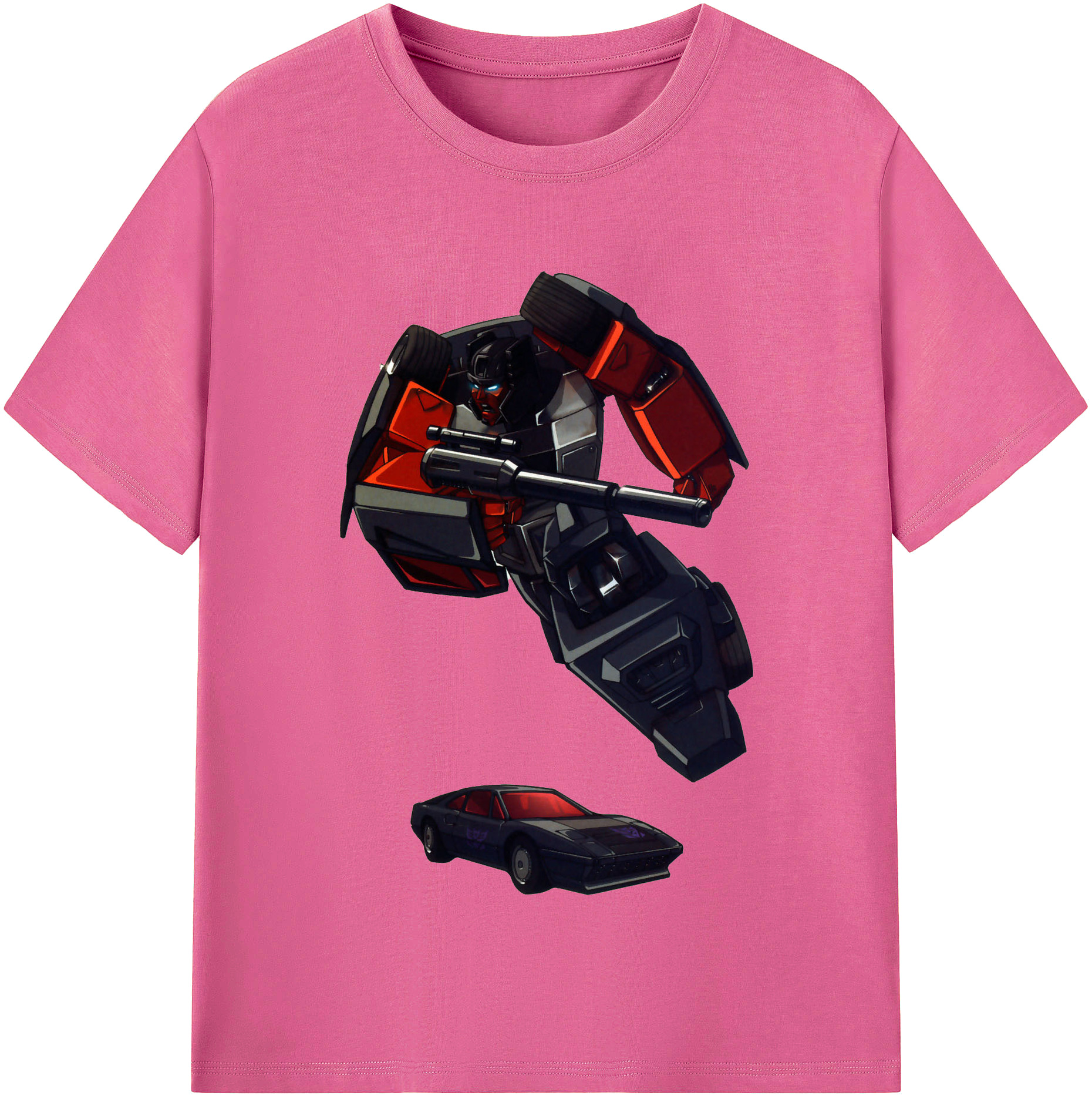 （画像用）  レディースカジュアルプリントTシャツ（綿100％）