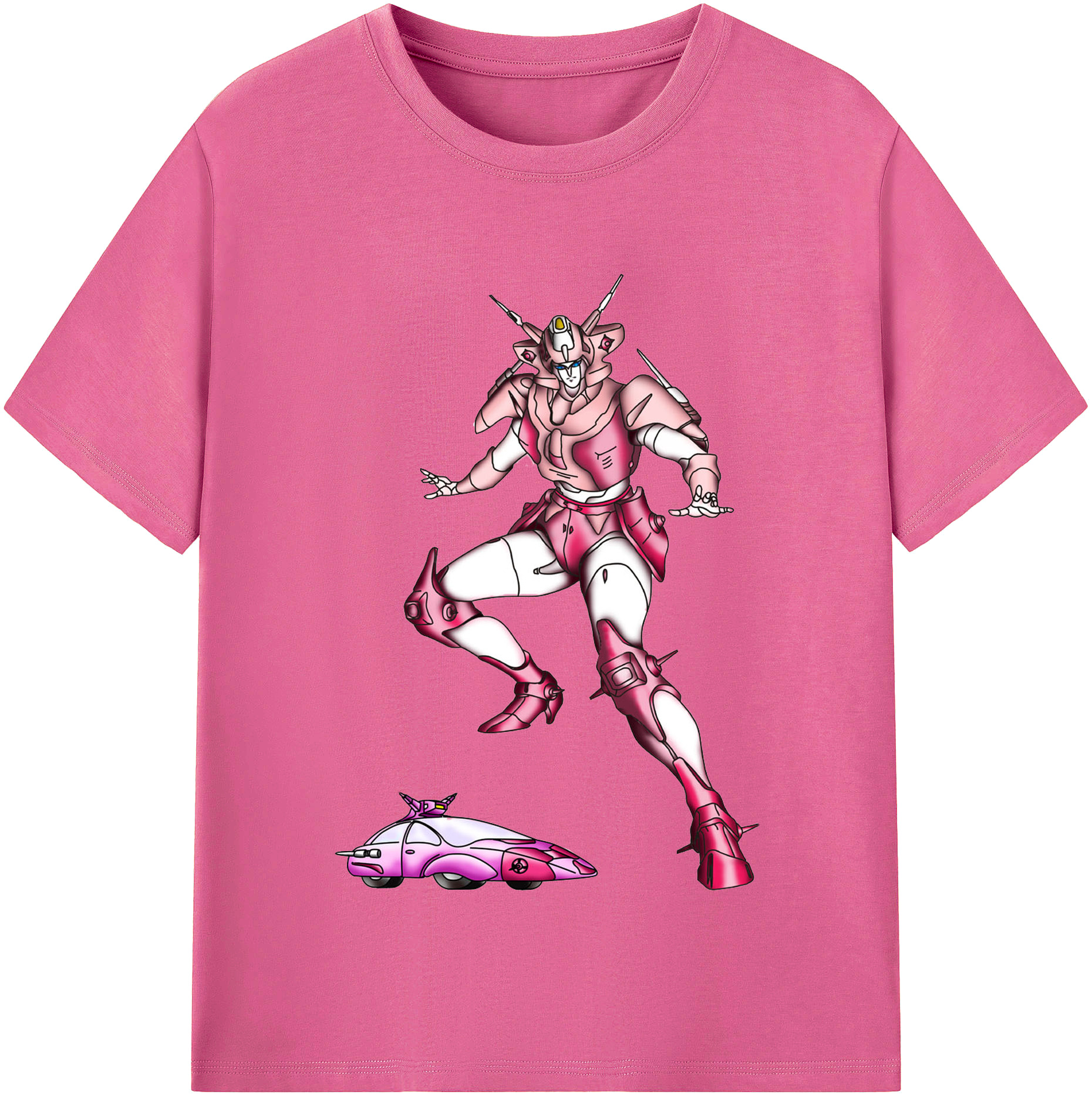 （画像用）  レディースカジュアルプリントTシャツ（綿100％）