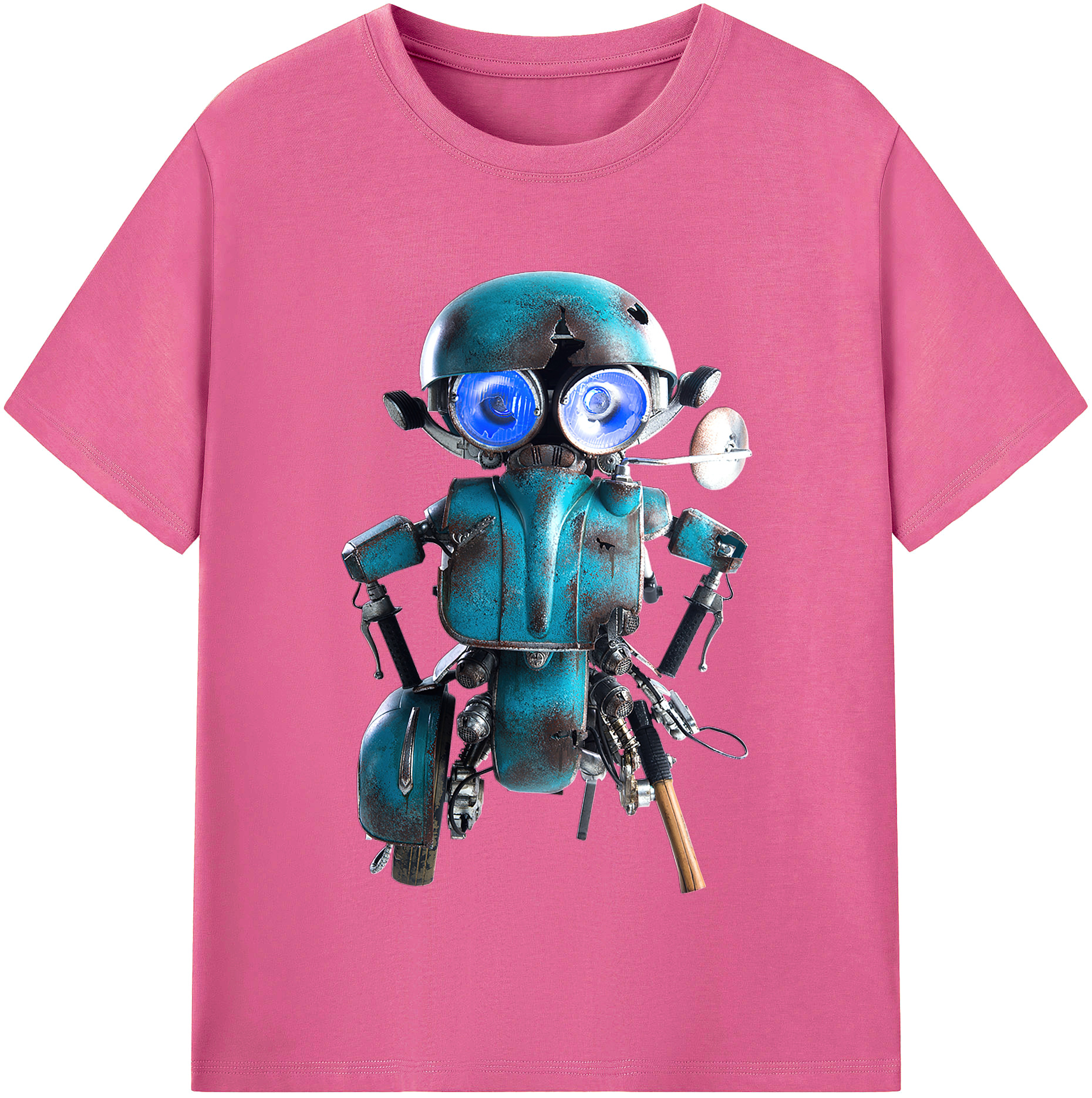 （画像用）  レディースカジュアルプリントTシャツ（綿100％）