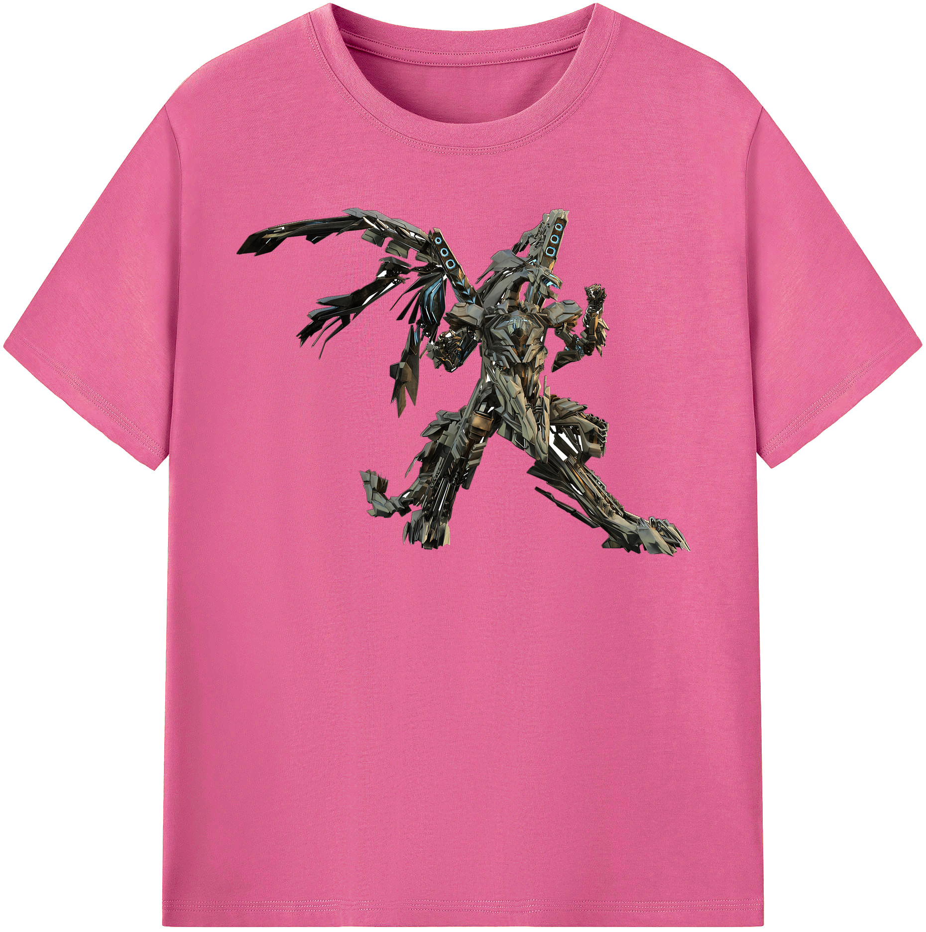 （画像用）  レディースカジュアルプリントTシャツ（綿100％）