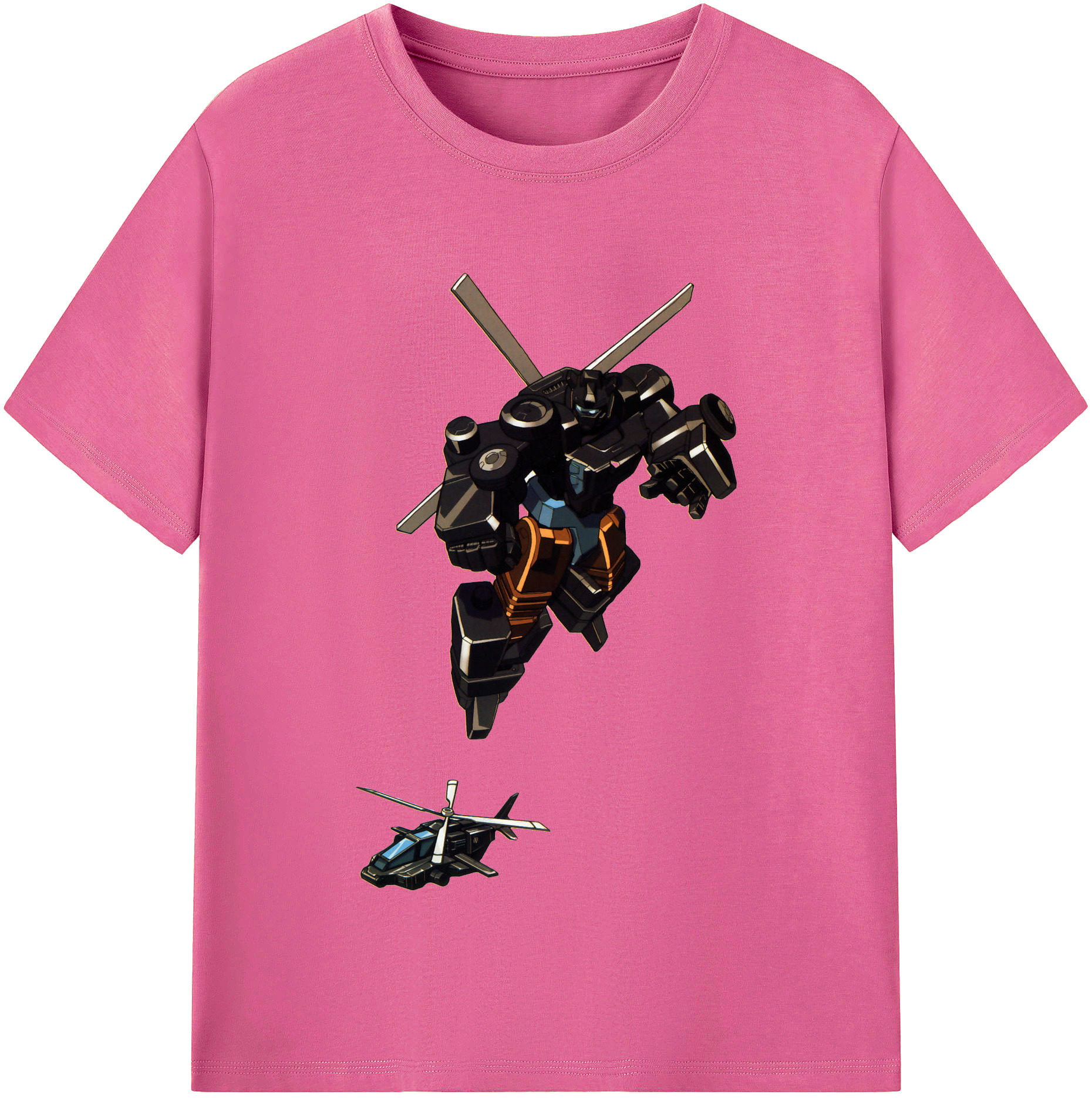 （画像用）  レディースカジュアルプリントTシャツ（綿100％）