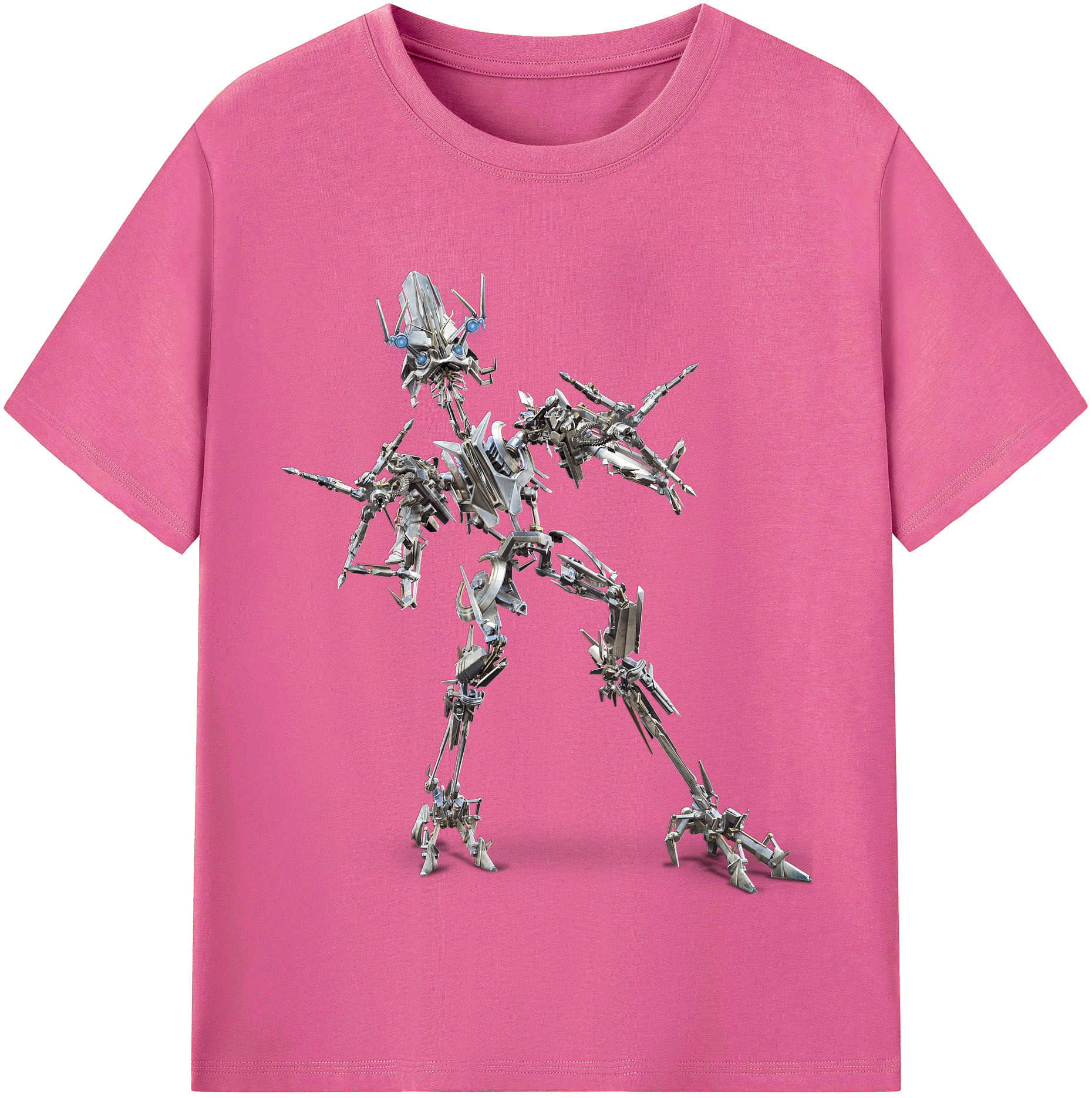 （画像用）  レディースカジュアルプリントTシャツ（綿100％）