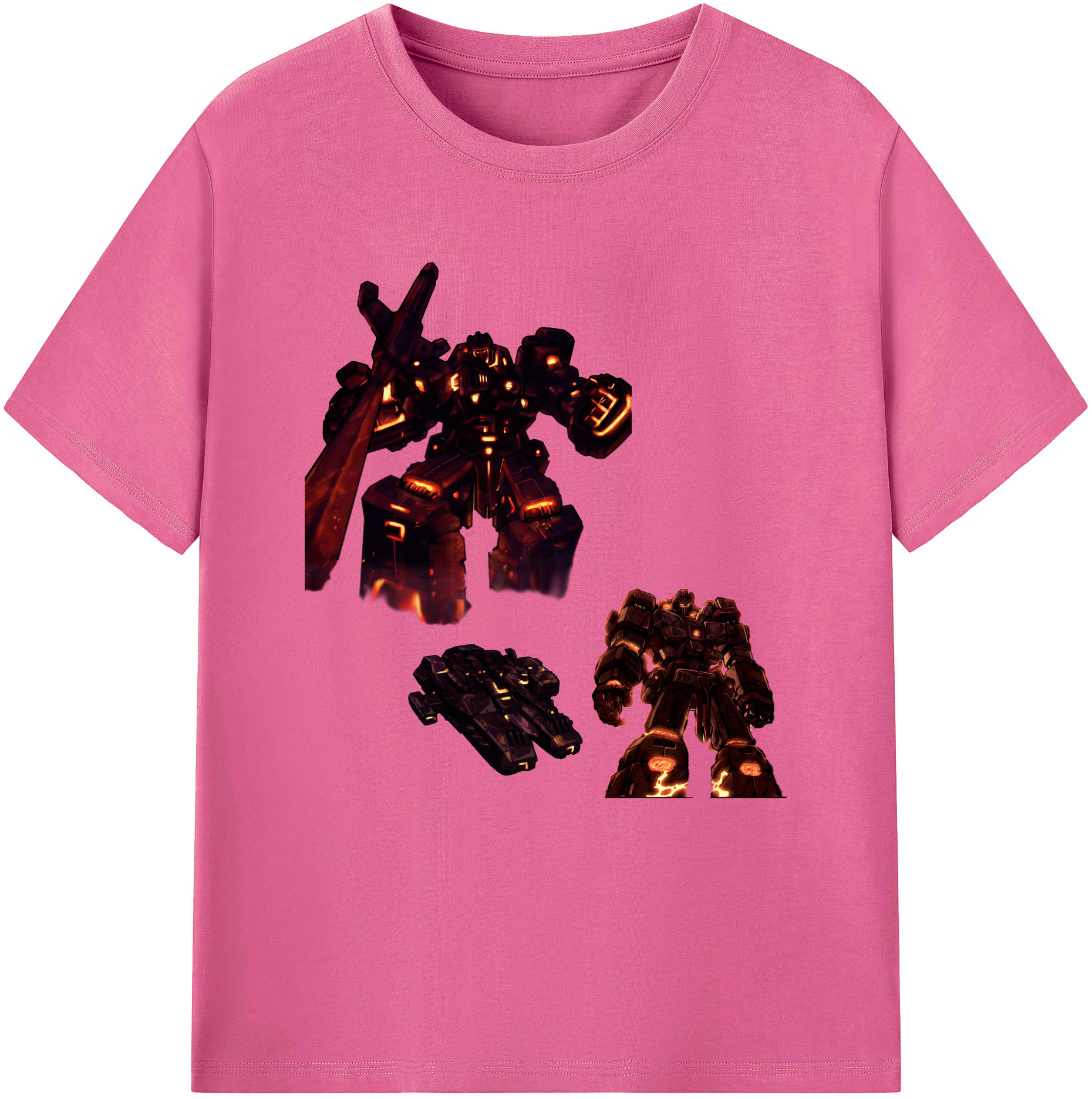 （画像用）  レディースカジュアルプリントTシャツ（綿100％）
