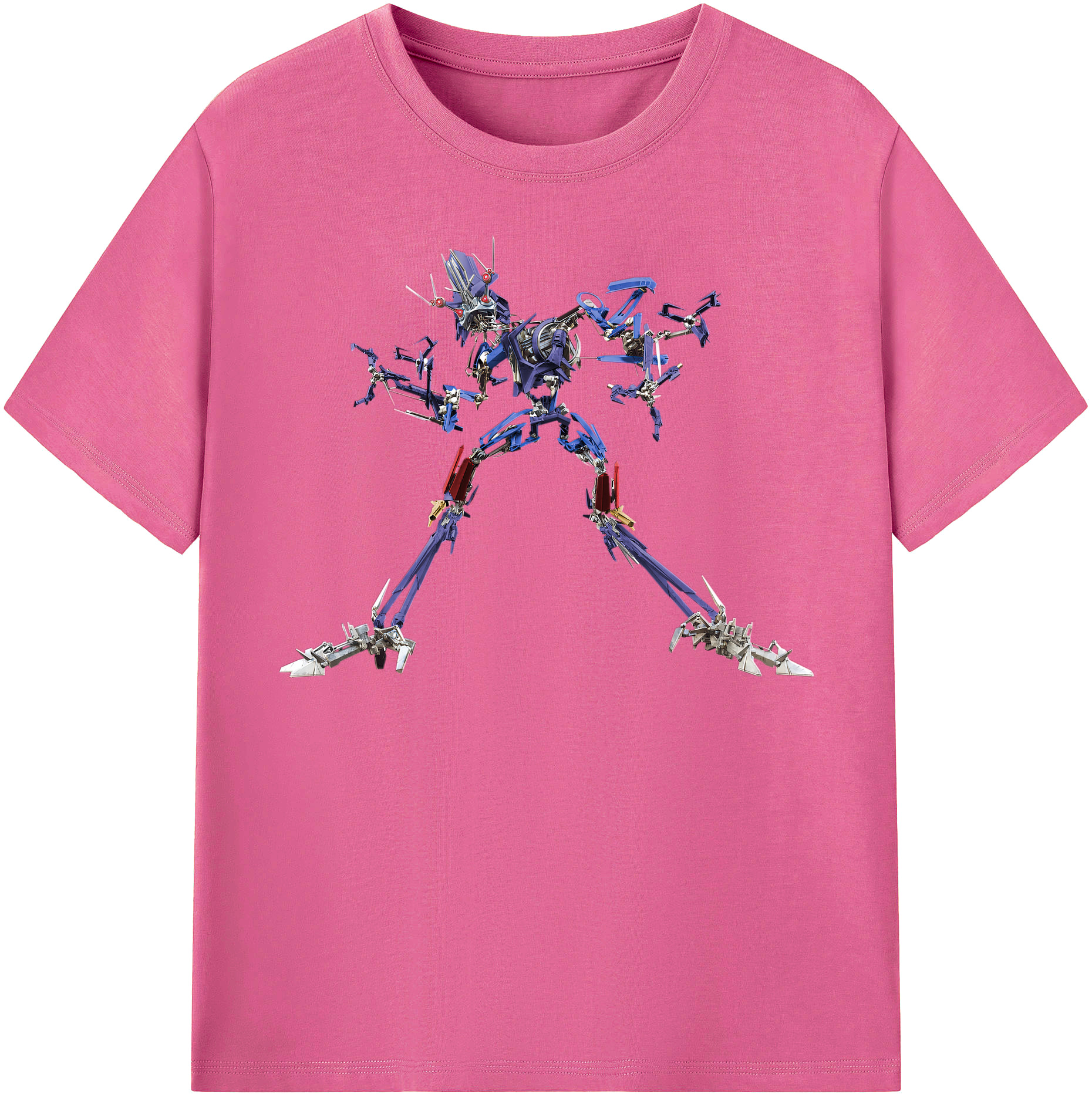 （画像用）  レディースカジュアルプリントTシャツ（綿100％）