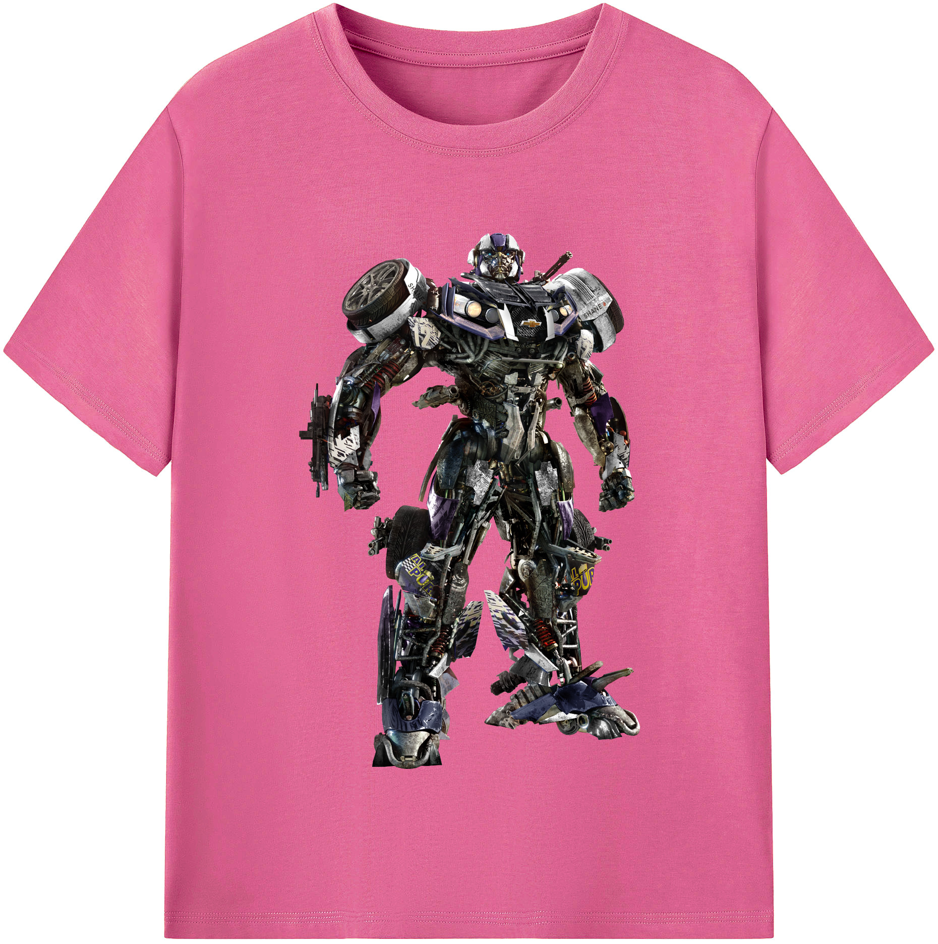 （画像用）  レディースカジュアルプリントTシャツ（綿100％）