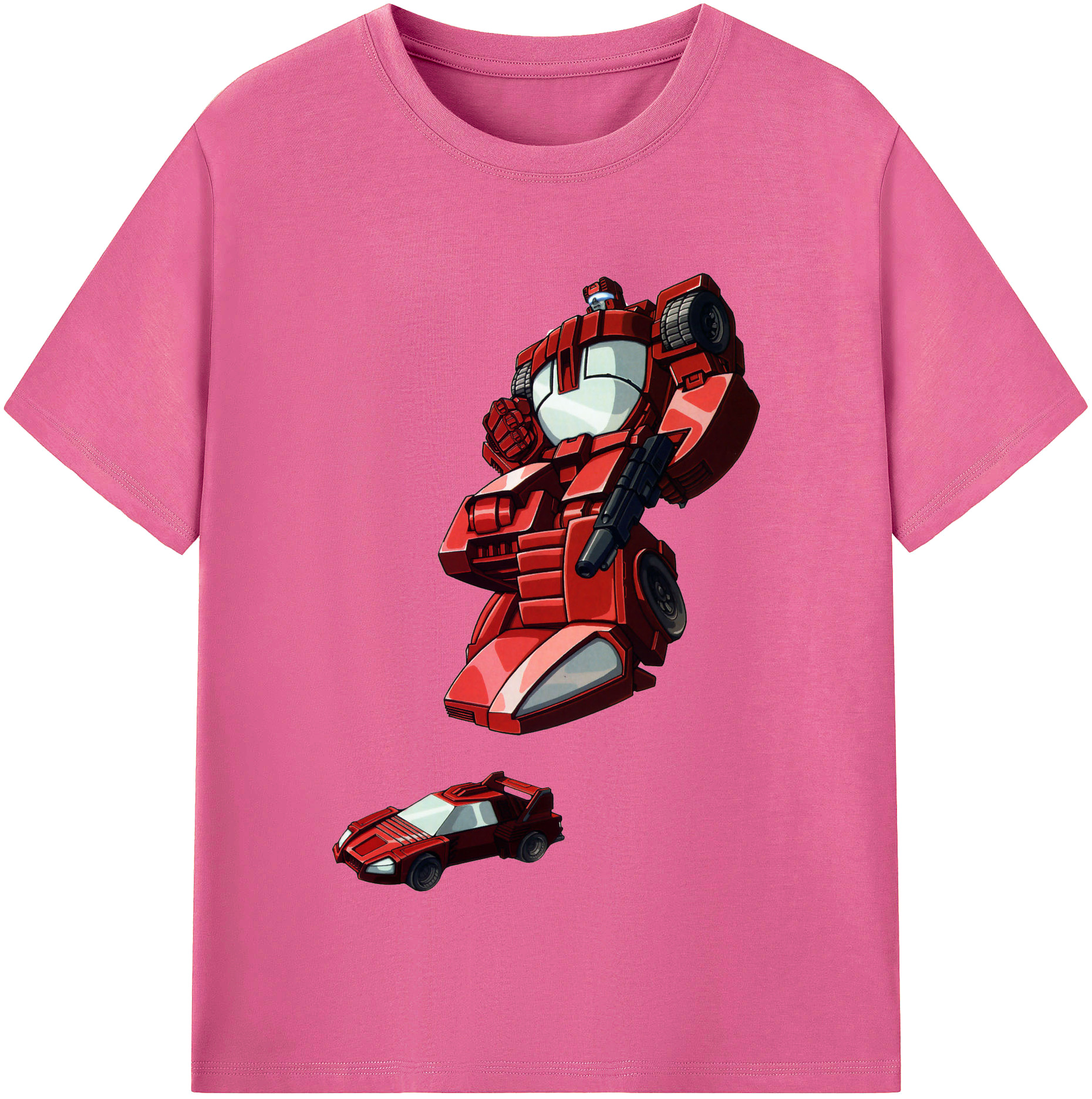 （画像用）  レディースカジュアルプリントTシャツ（綿100％）