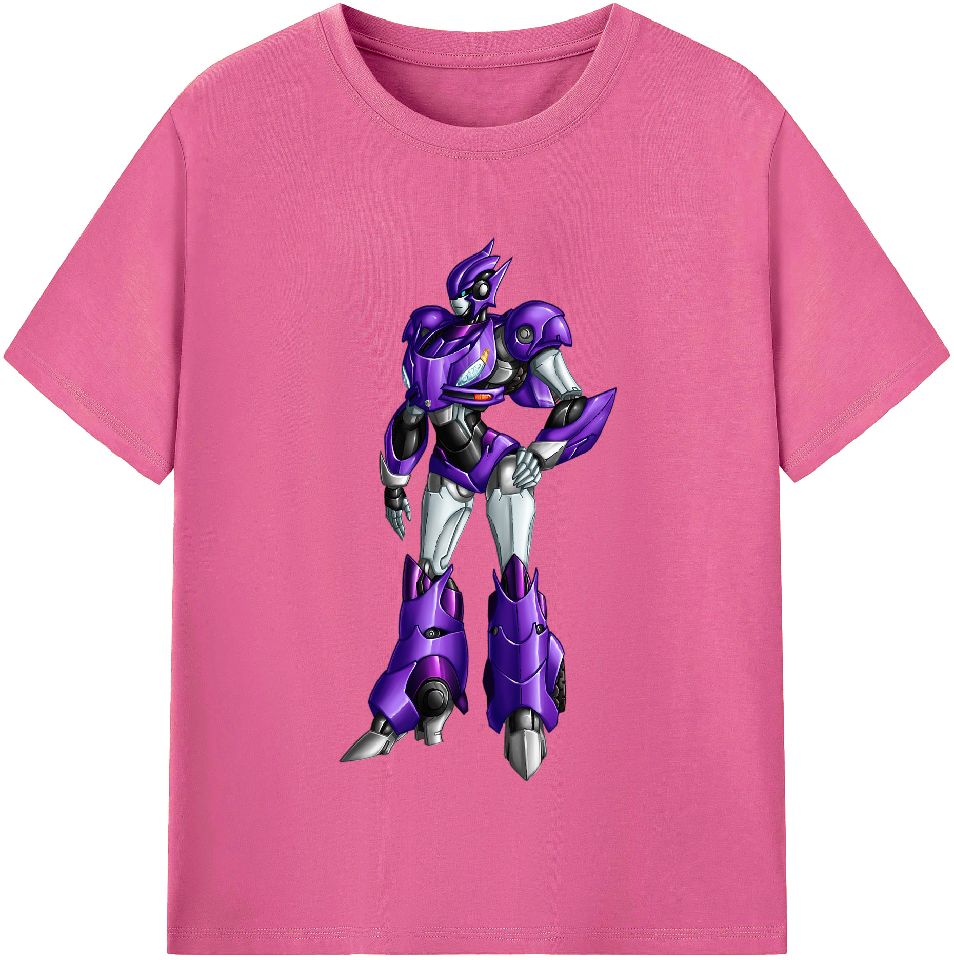 （画像用）  レディースカジュアルプリントTシャツ（綿100％）