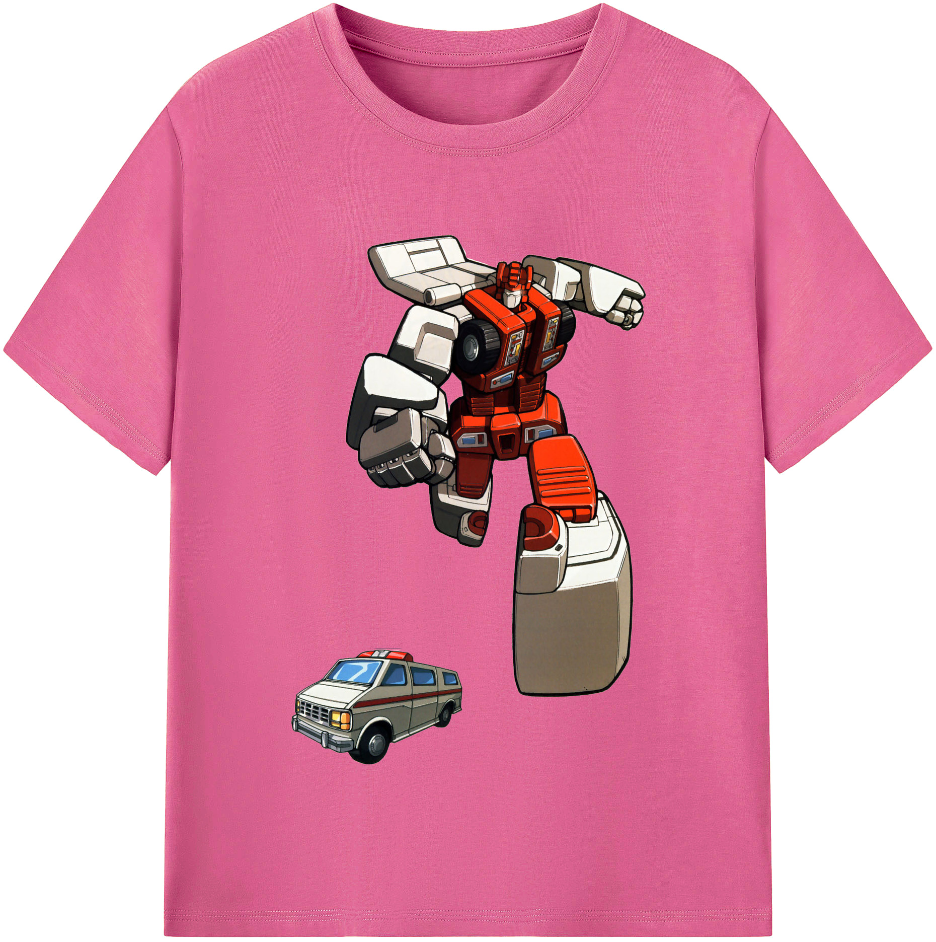 （画像用）  レディースカジュアルプリントTシャツ（綿100％）