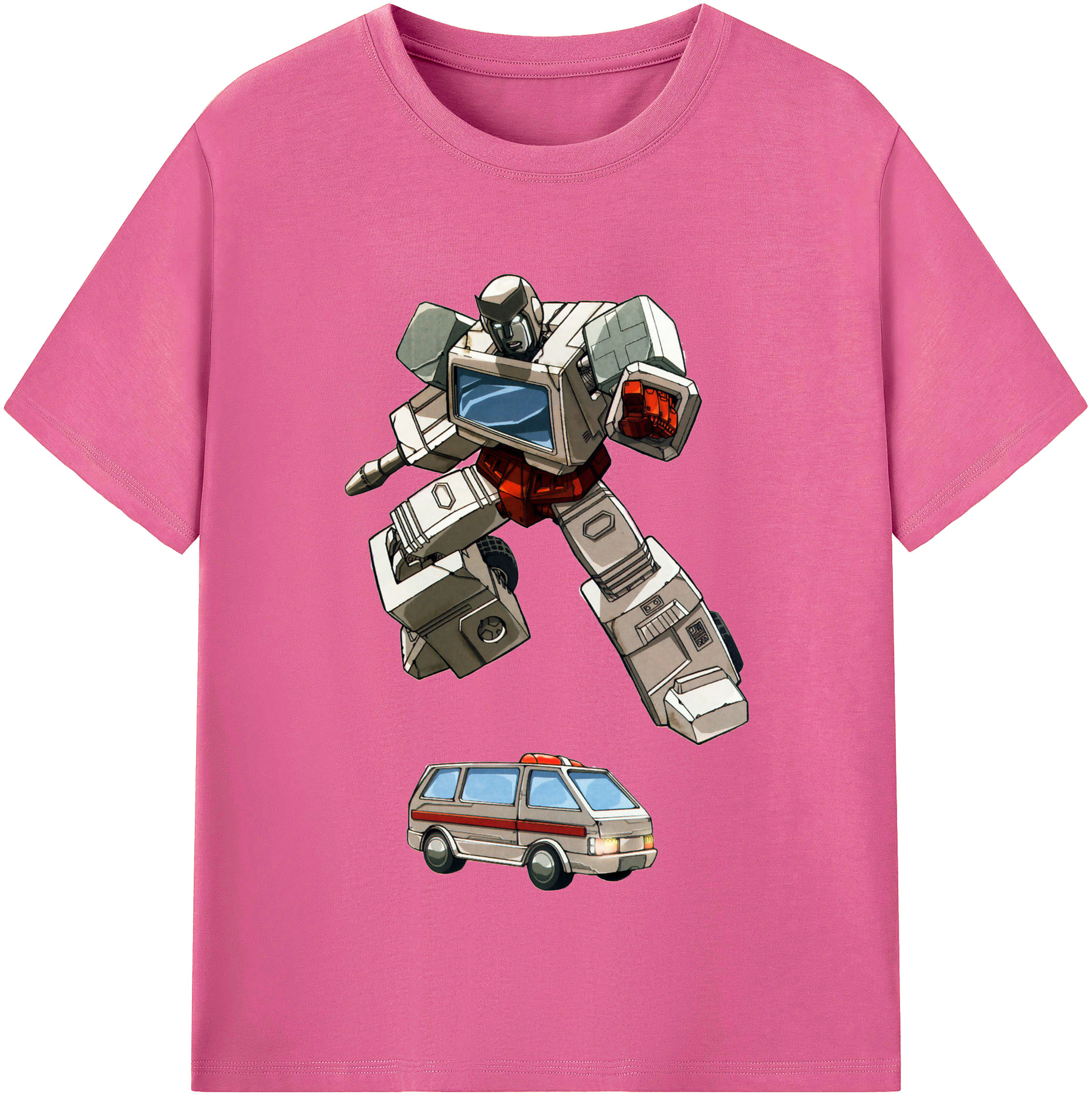 （画像用）  レディースカジュアルプリントTシャツ（綿100％）