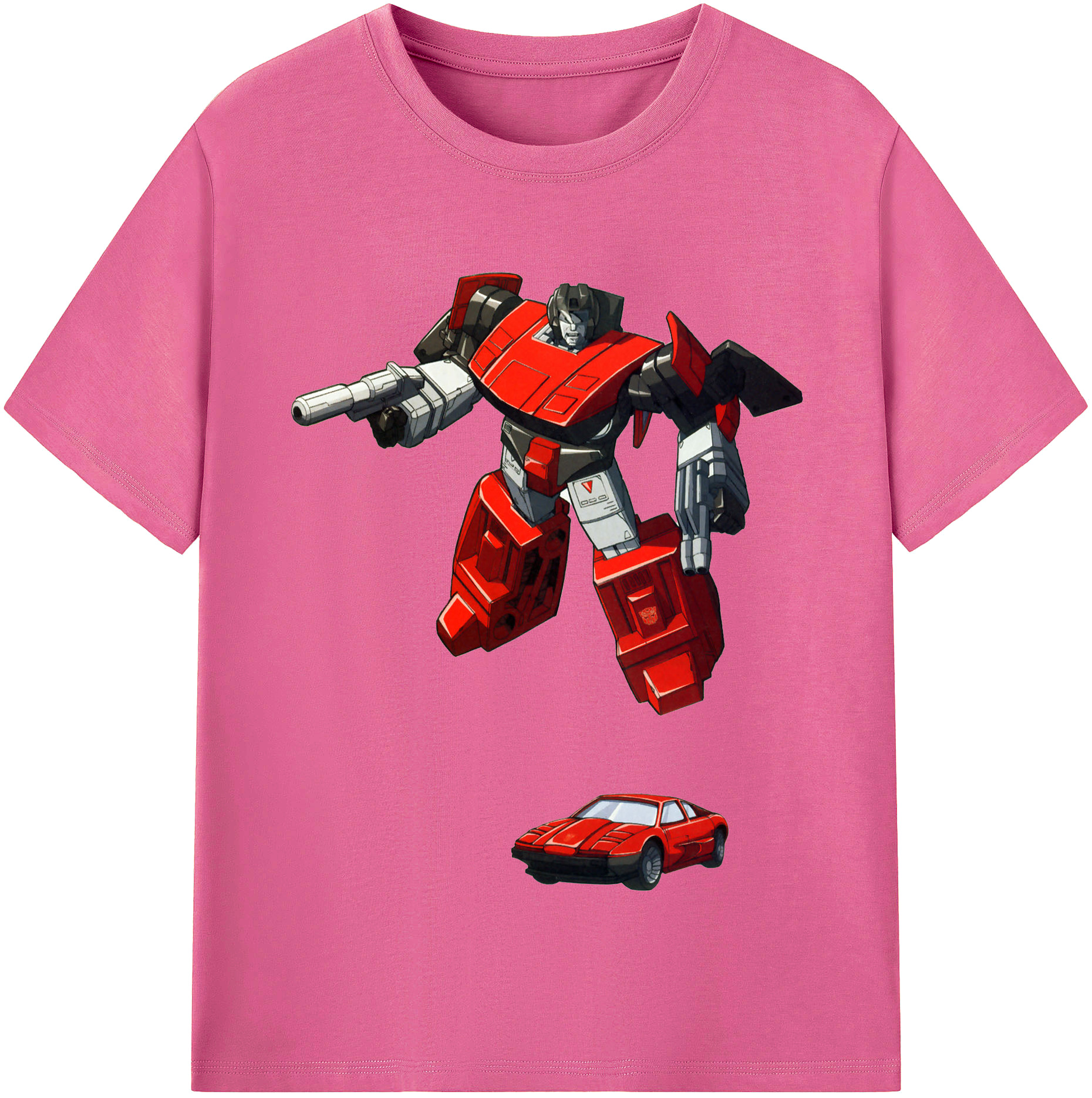 （画像用）  レディースカジュアルプリントTシャツ（綿100％）
