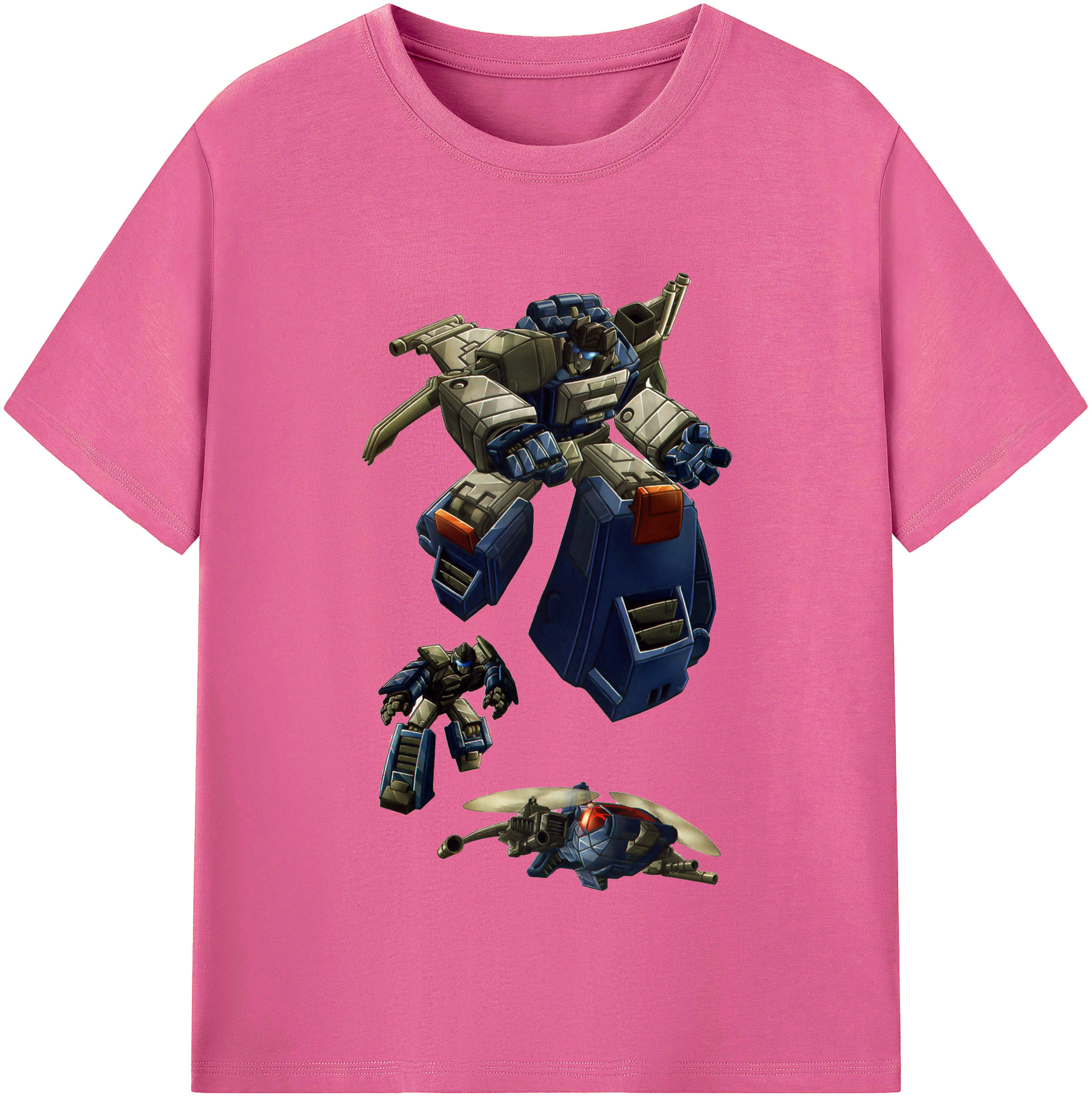 （画像用）  レディースカジュアルプリントTシャツ（綿100％）