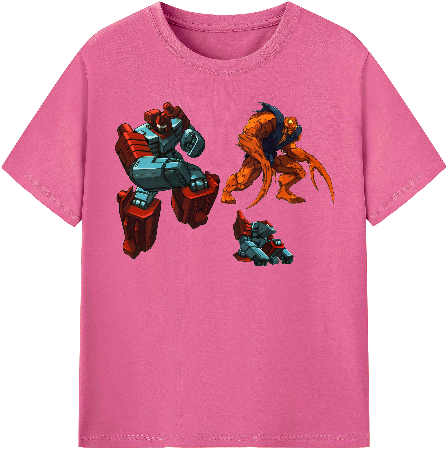 （画像用）  レディースカジュアルプリントTシャツ（綿100％）