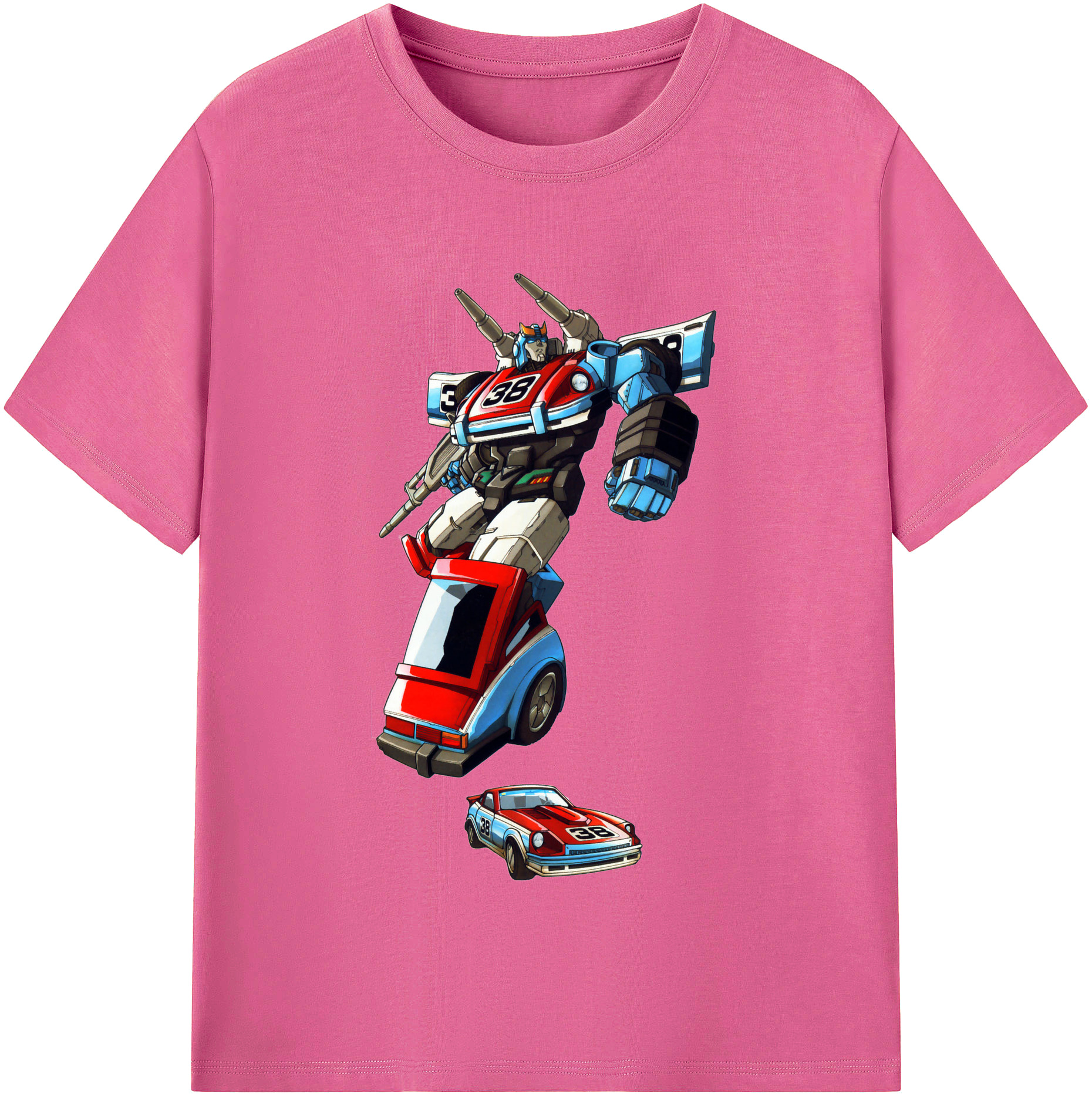 （画像用）  レディースカジュアルプリントTシャツ（綿100％）