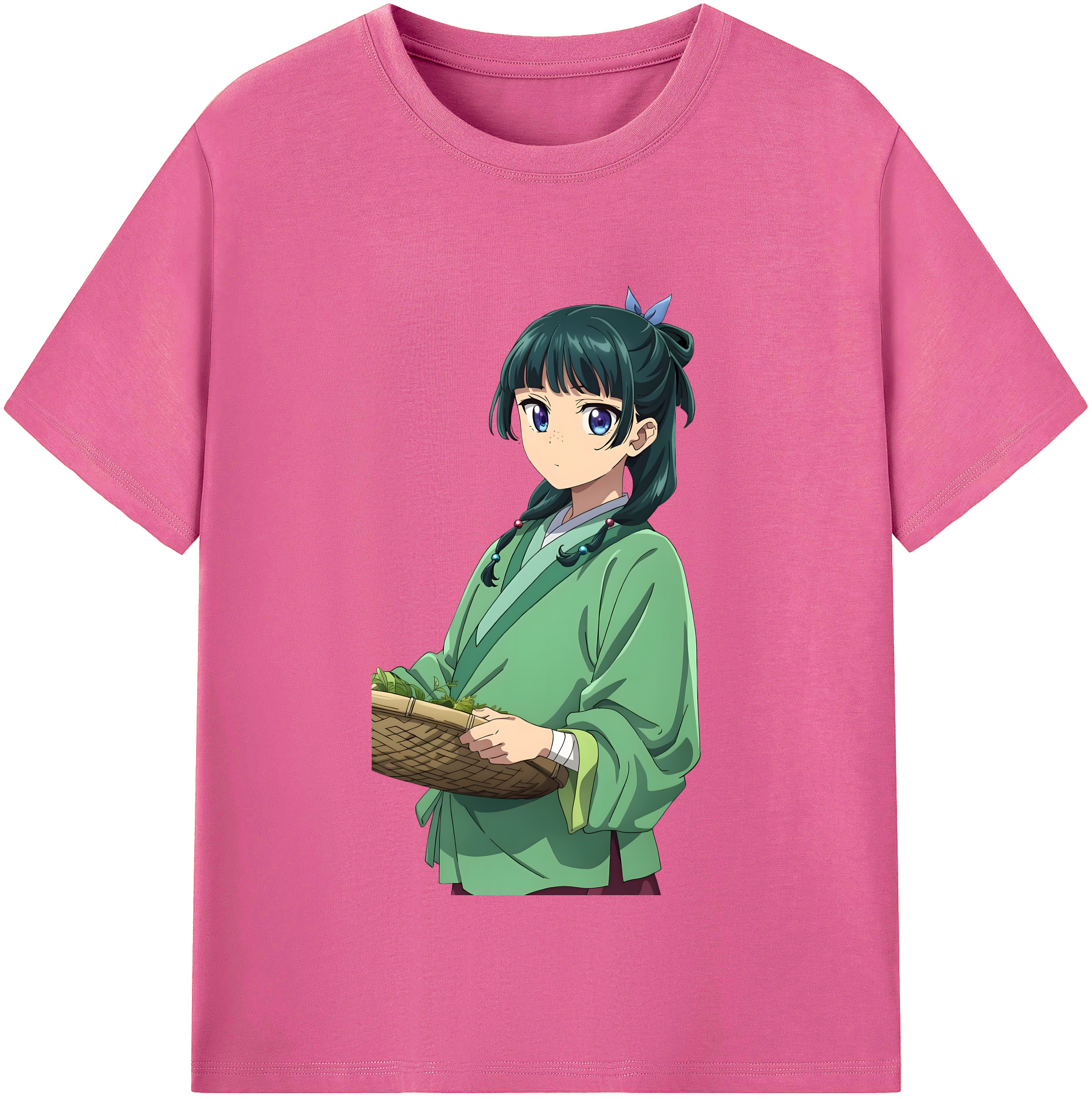 （画像用）  レディースカジュアルプリントTシャツ（綿100％）