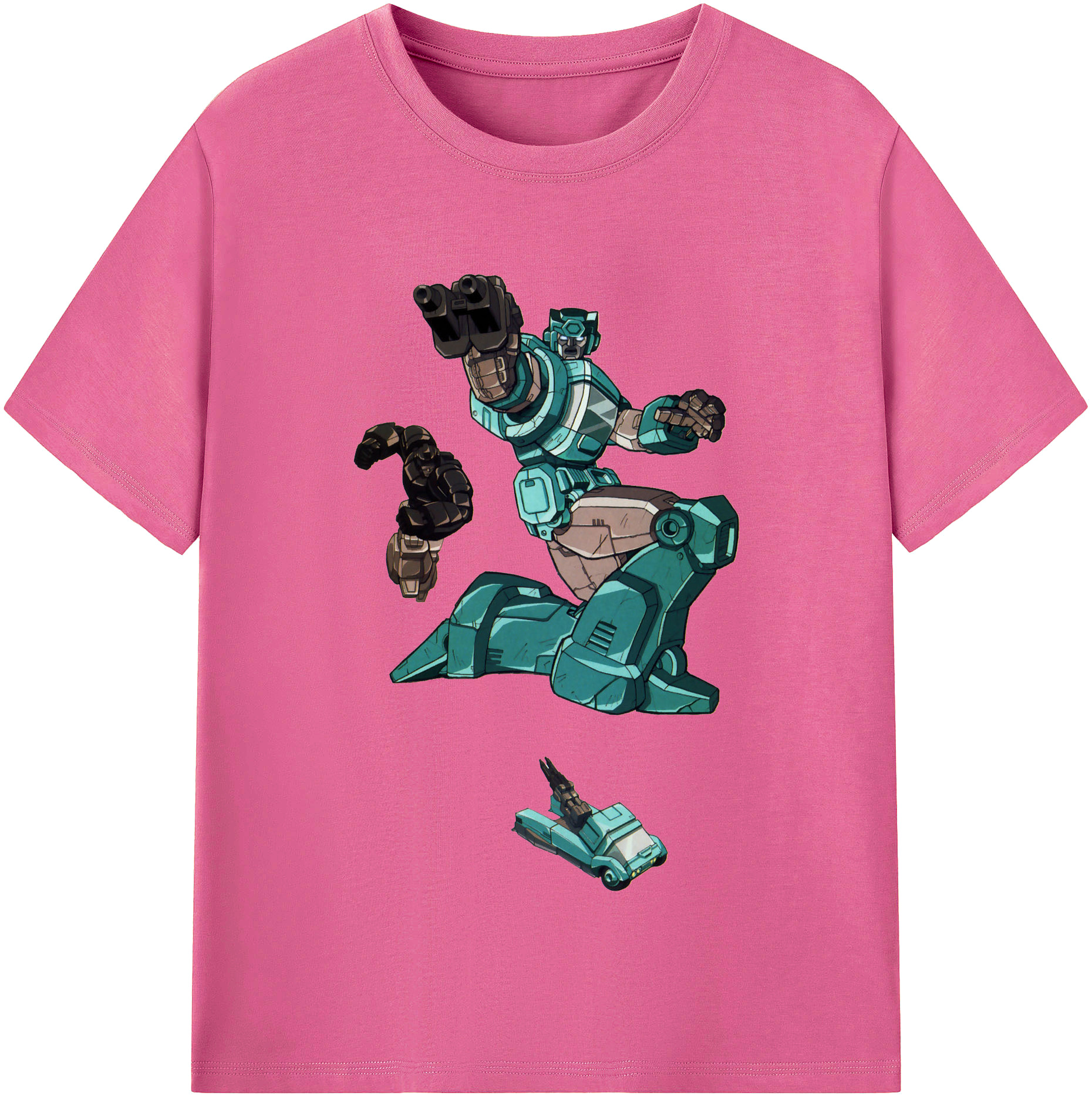（画像用）  レディースカジュアルプリントTシャツ（綿100％）