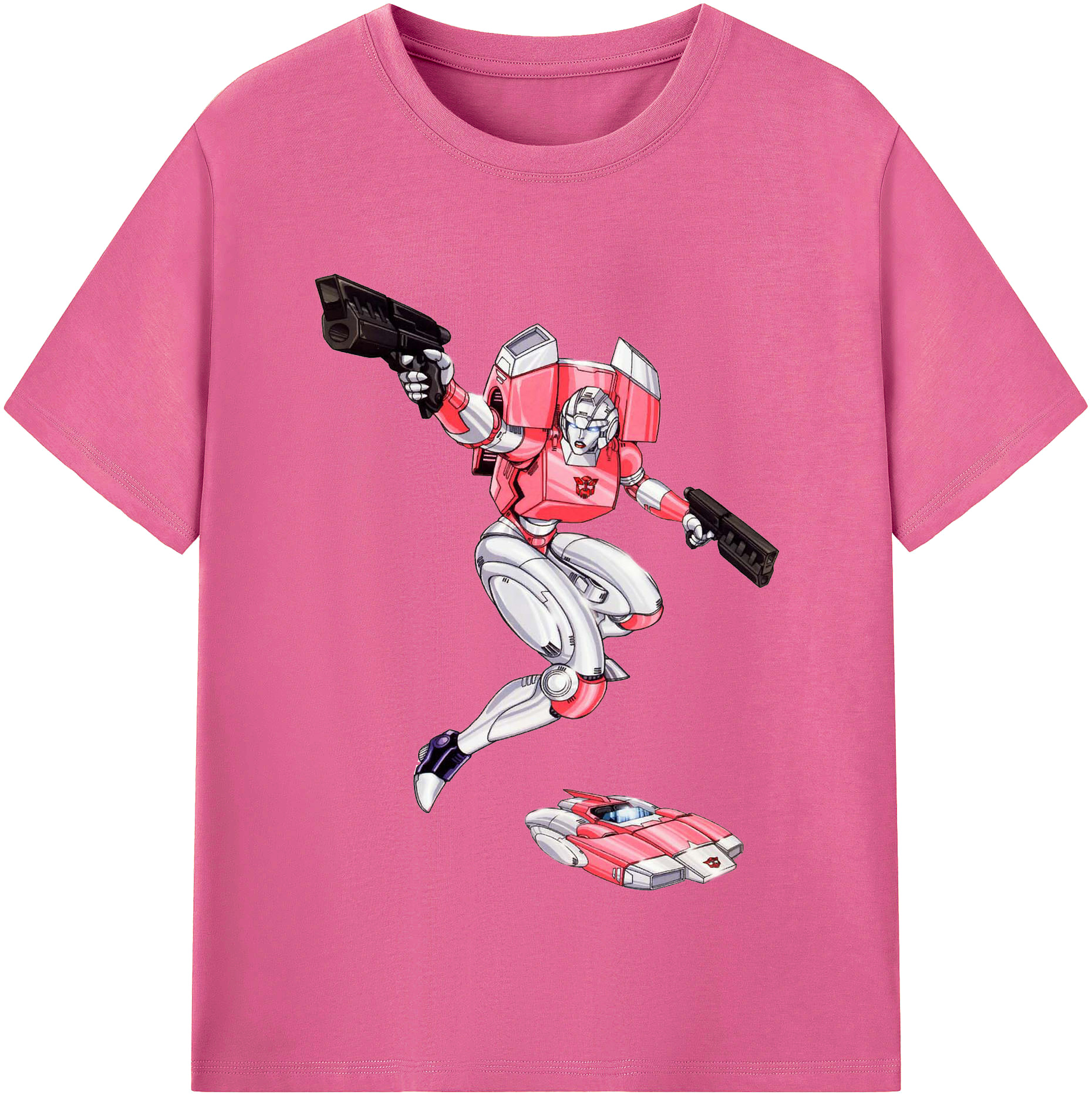 （画像用）  レディースカジュアルプリントTシャツ（綿100％）