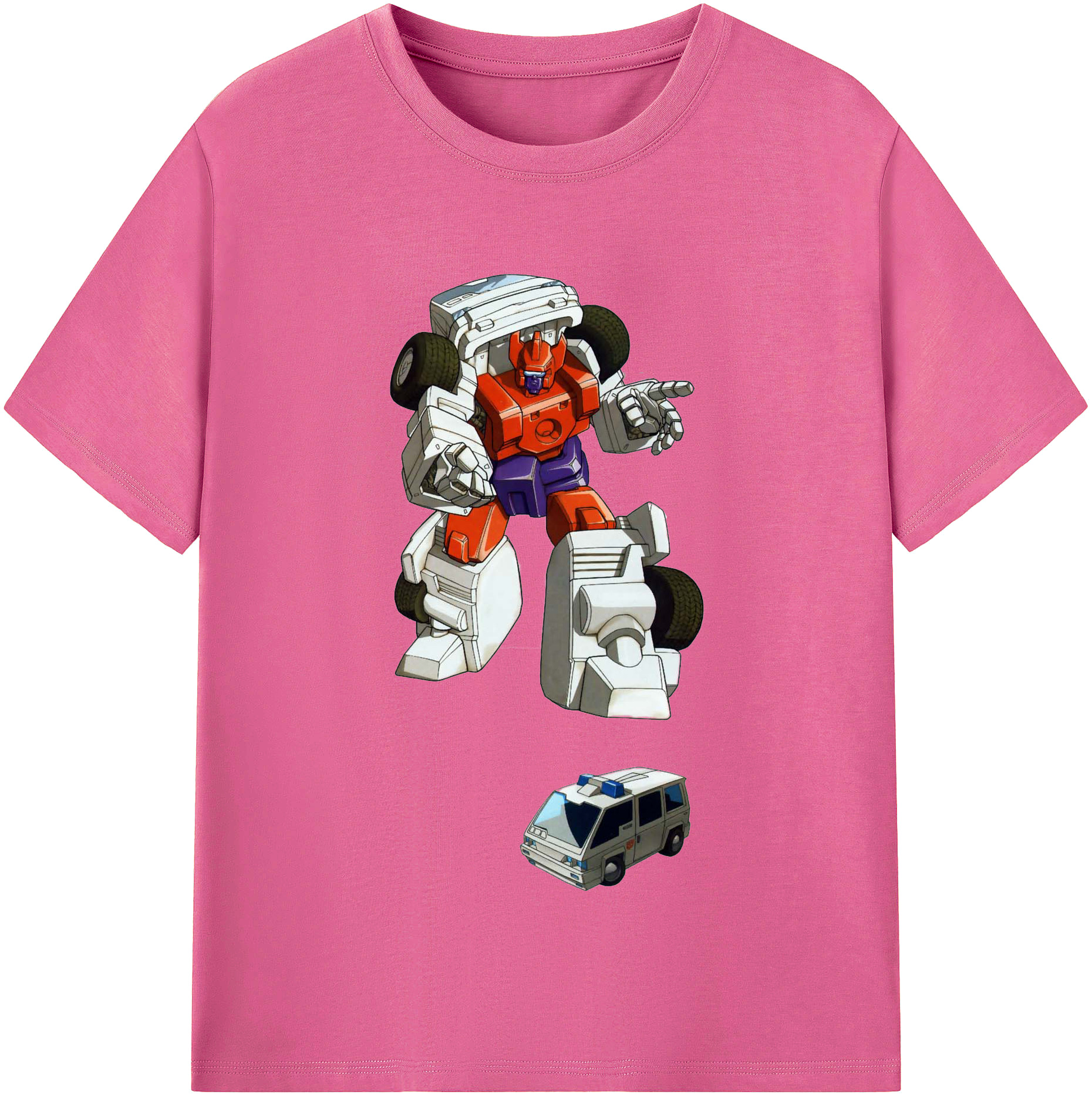 （画像用）  レディースカジュアルプリントTシャツ（綿100％）