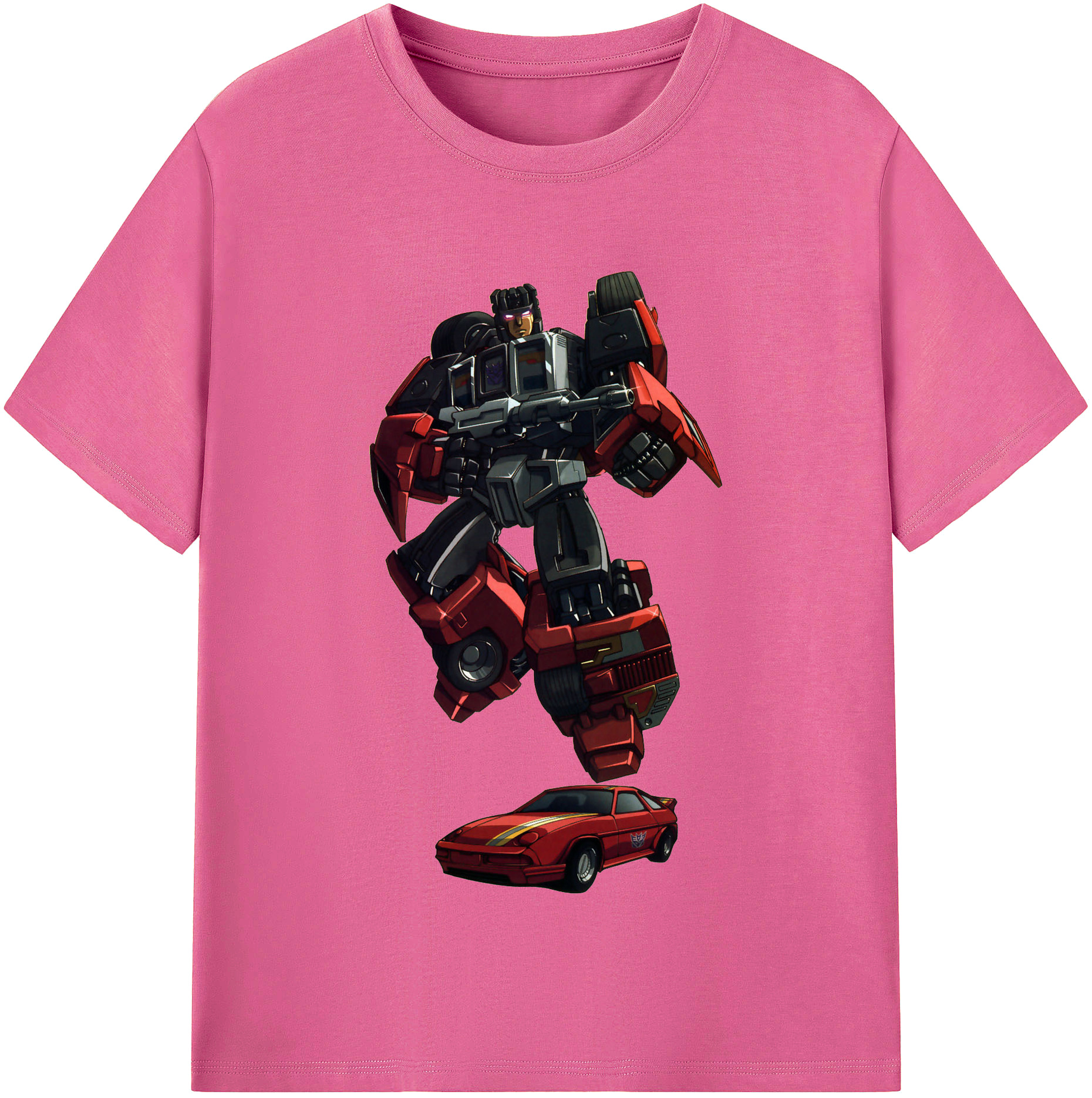 （画像用）  レディースカジュアルプリントTシャツ（綿100％）