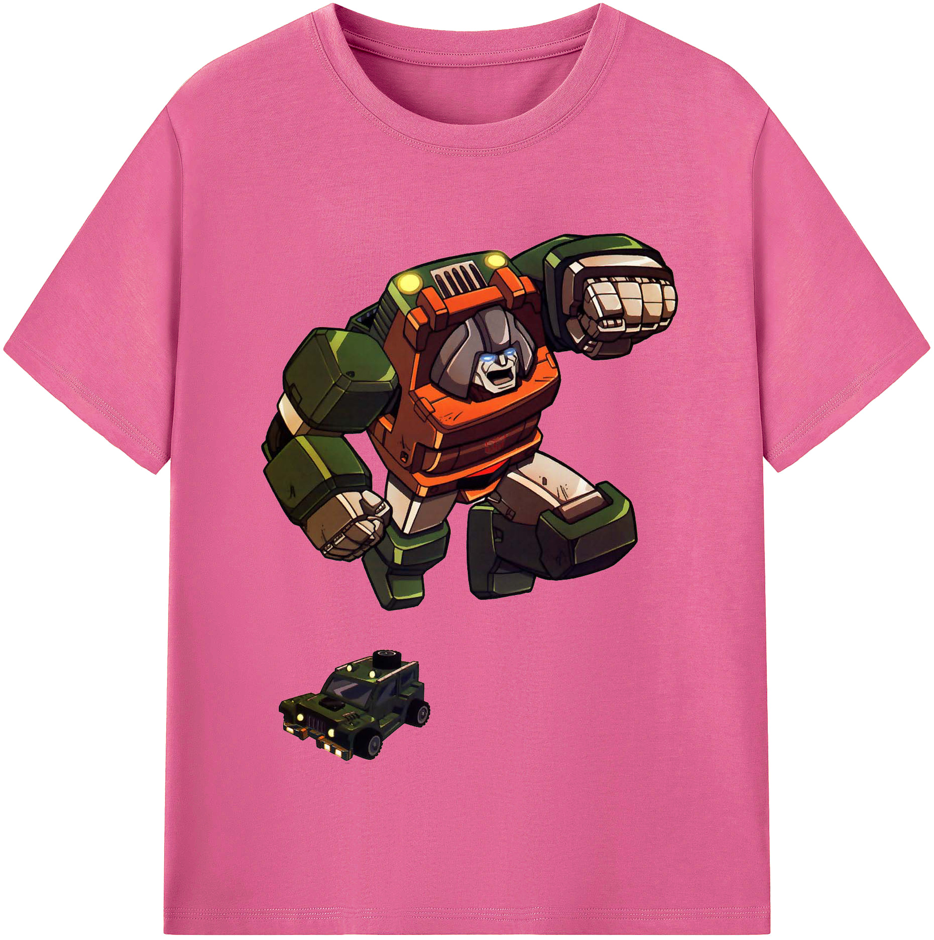 （画像用）  レディースカジュアルプリントTシャツ（綿100％）