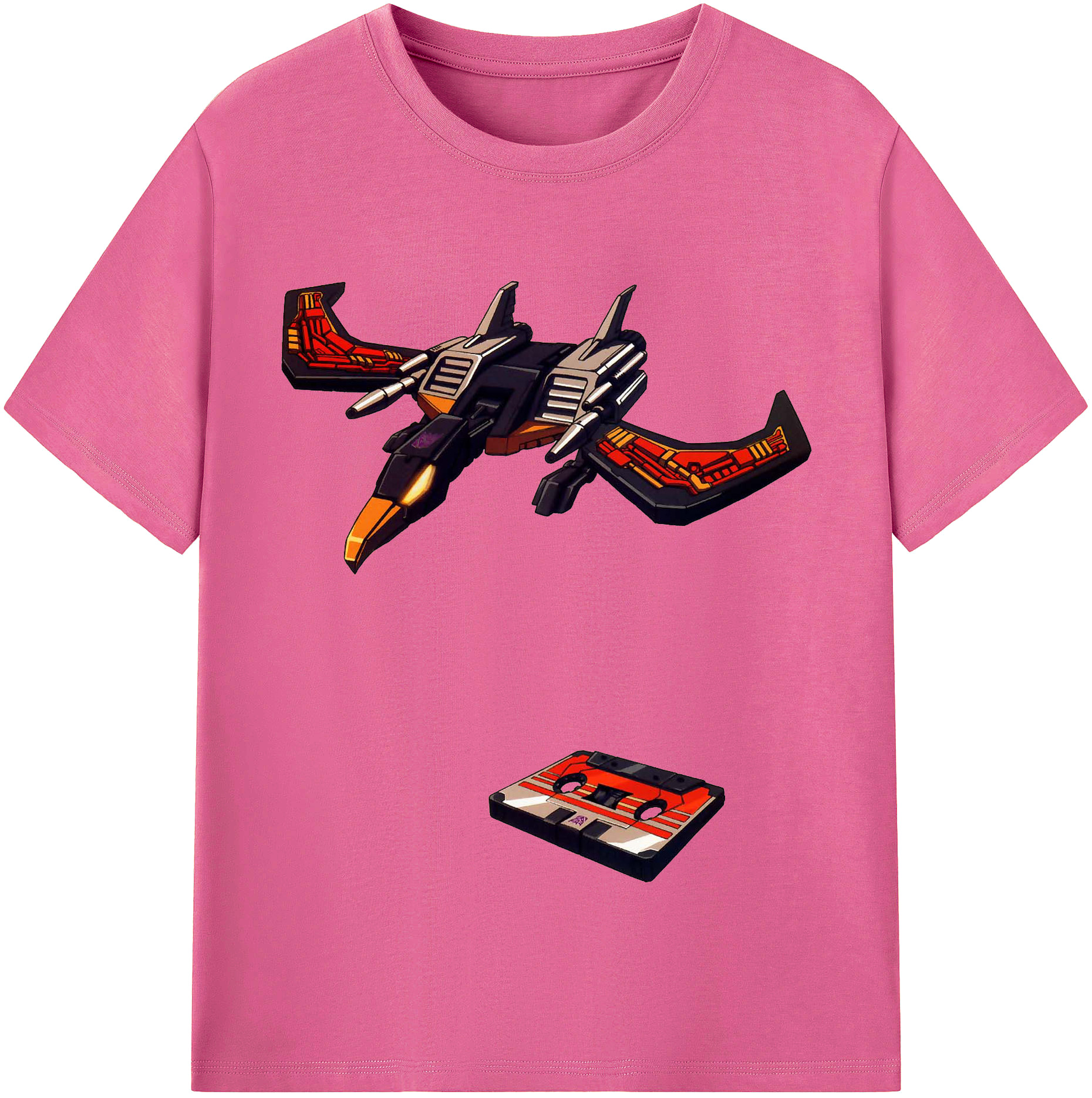 （画像用）  レディースカジュアルプリントTシャツ（綿100％）