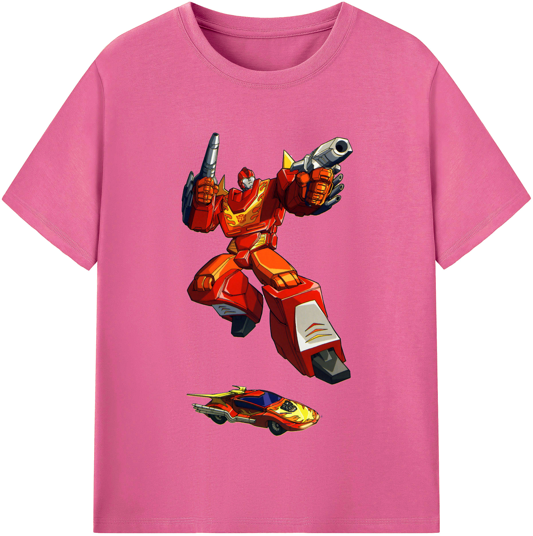 （画像用）  レディースカジュアルプリントTシャツ（綿100％）