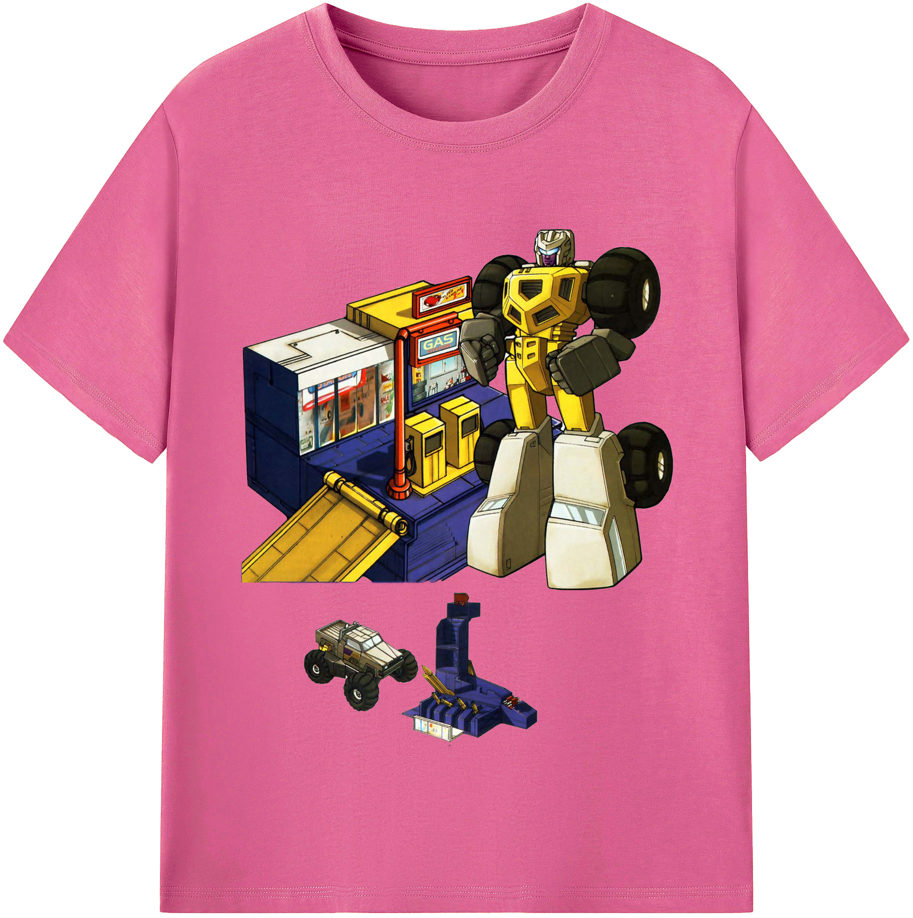 （画像用）  レディースカジュアルプリントTシャツ（綿100％）