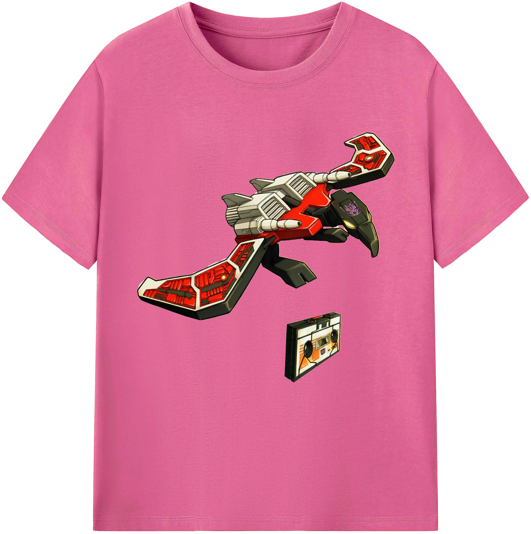 （画像用）  レディースカジュアルプリントTシャツ（綿100％）