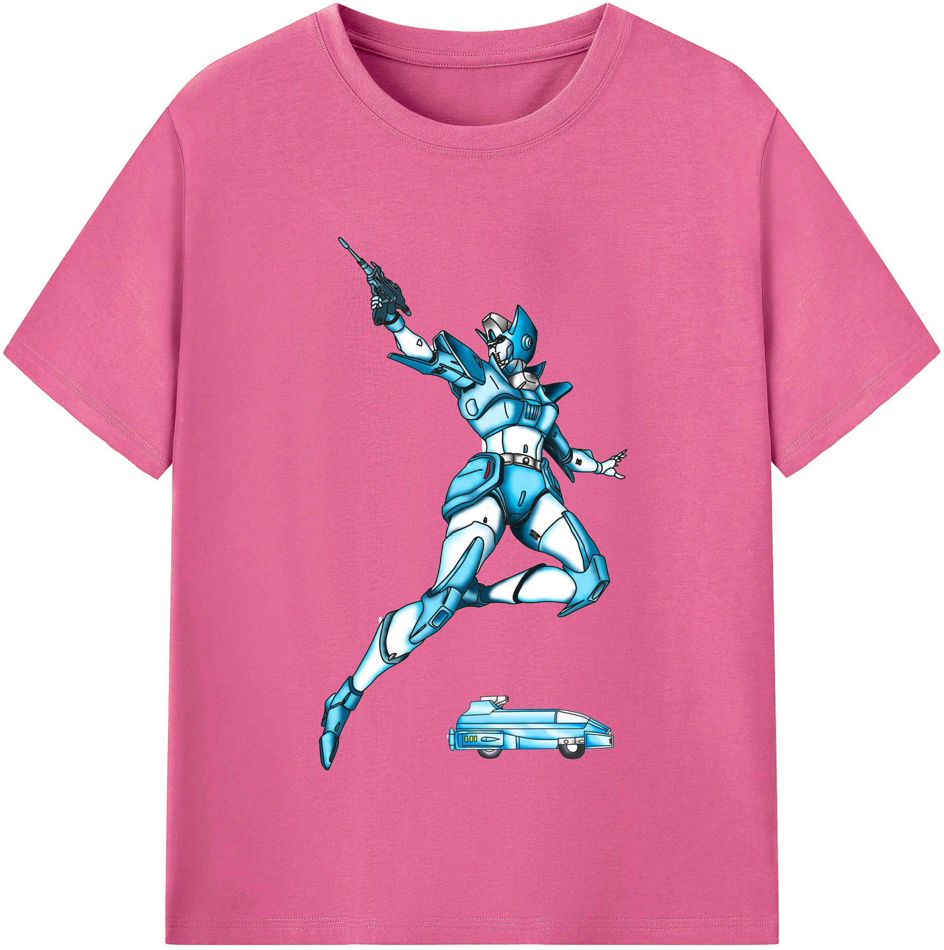 （画像用）  レディースカジュアルプリントTシャツ（綿100％）