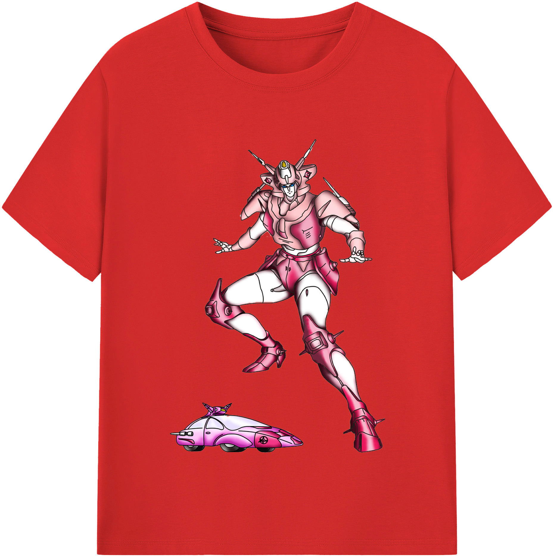 （画像用）  レディースカジュアルプリントTシャツ（綿100％）