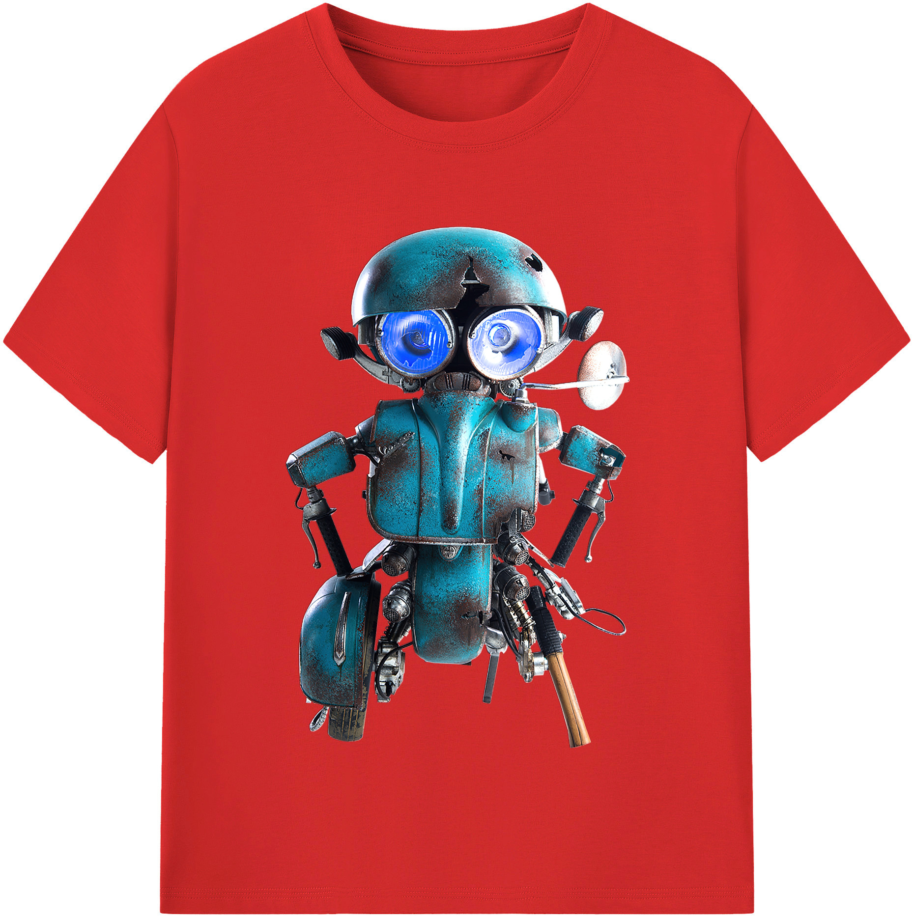 （画像用）  レディースカジュアルプリントTシャツ（綿100％）