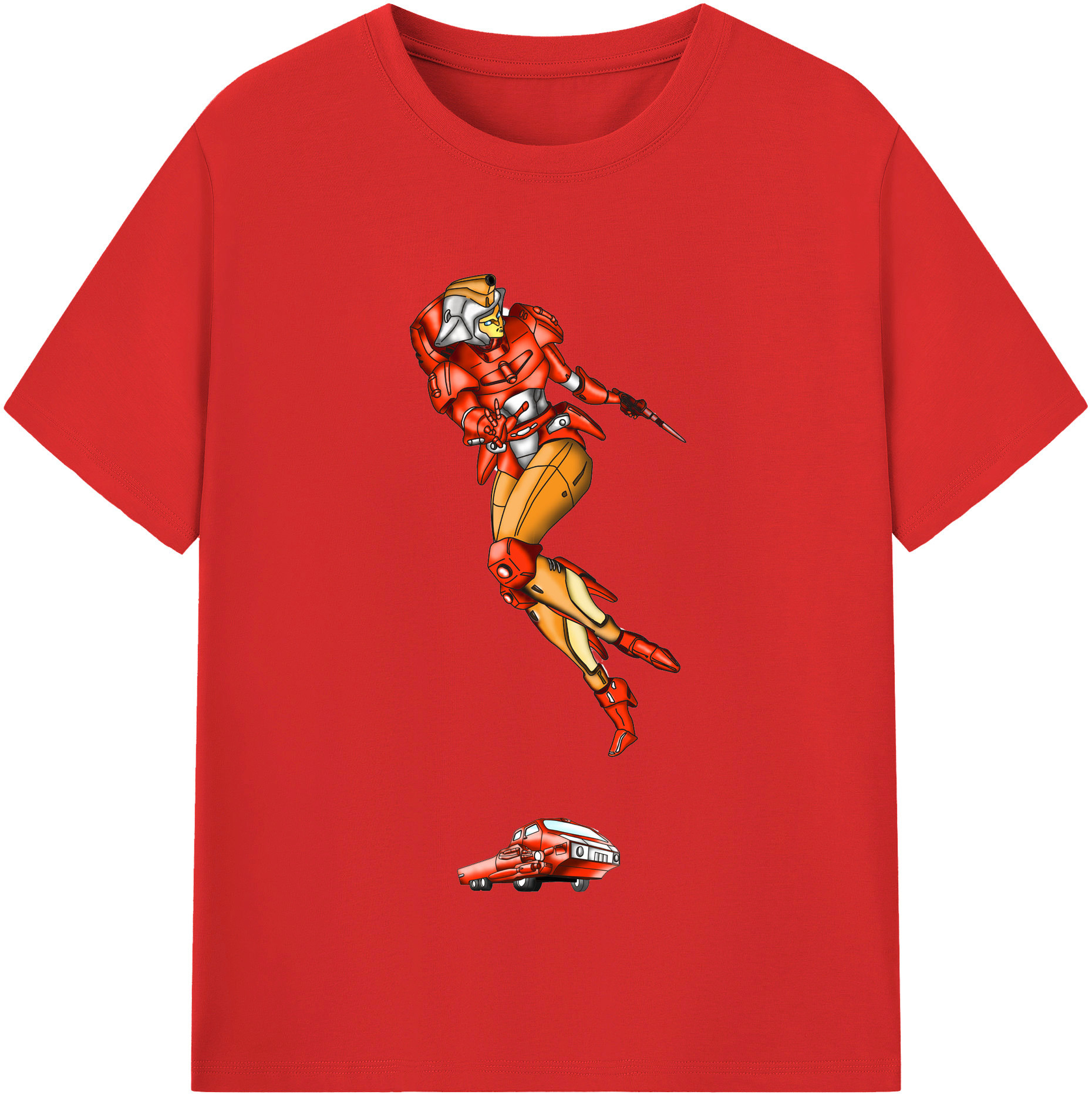 （画像用）  レディースカジュアルプリントTシャツ（綿100％）