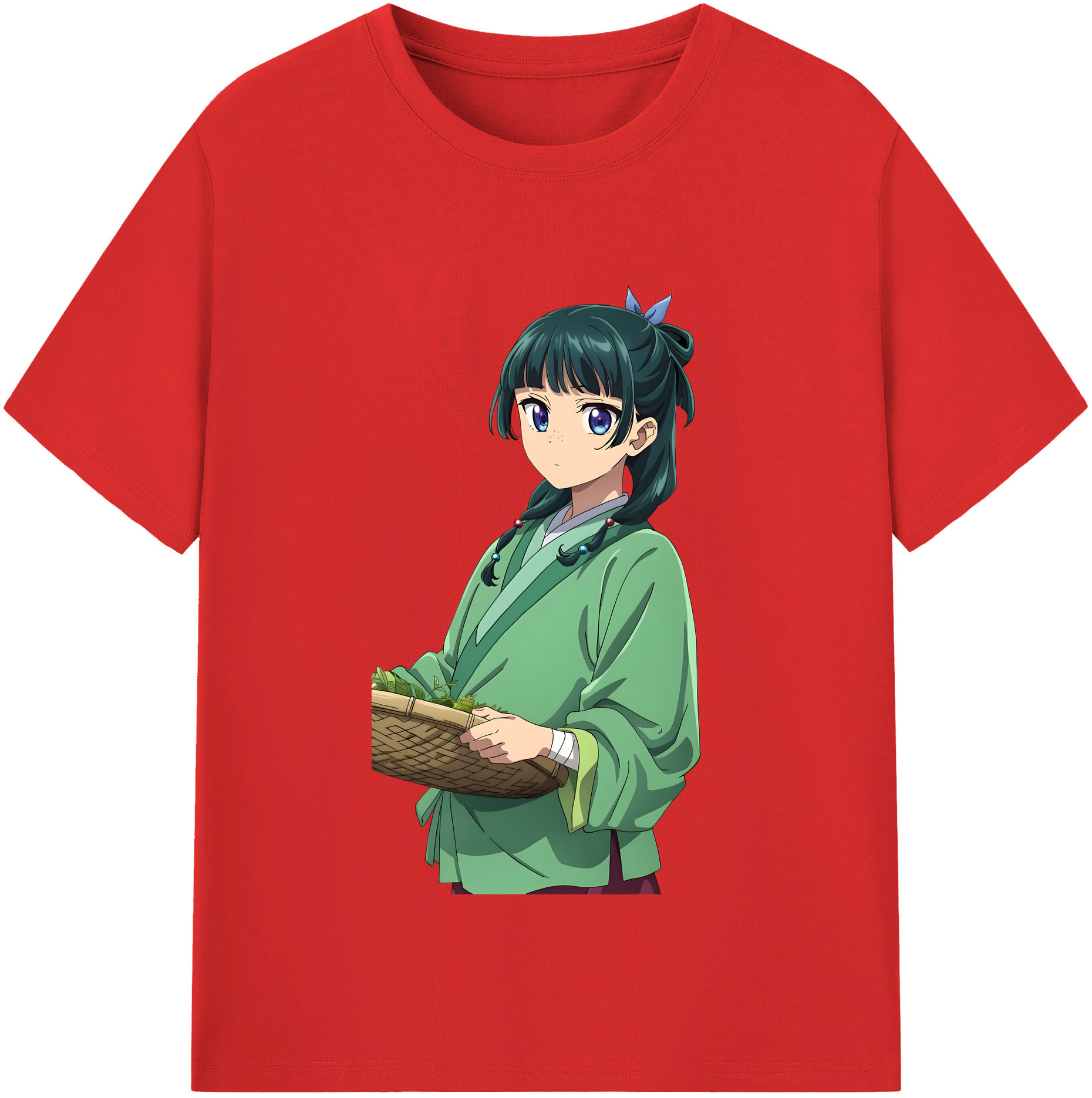 （画像用）  レディースカジュアルプリントTシャツ（綿100％）
