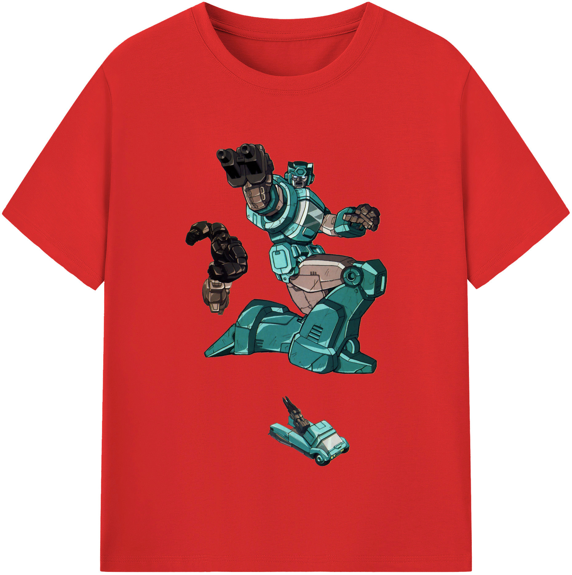 （画像用）  レディースカジュアルプリントTシャツ（綿100％）