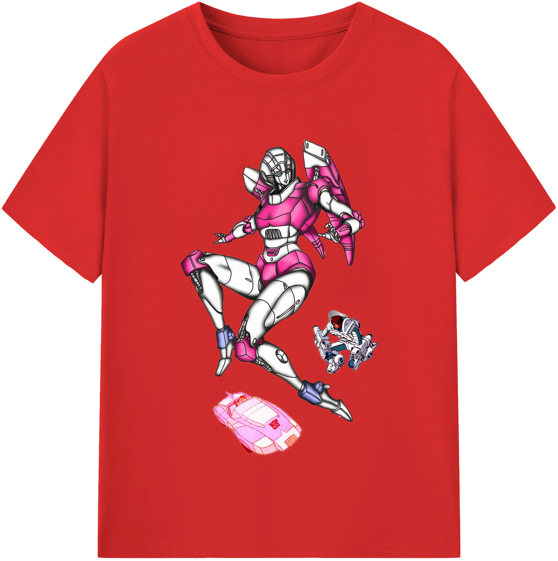 （画像用）  レディースカジュアルプリントTシャツ（綿100％）