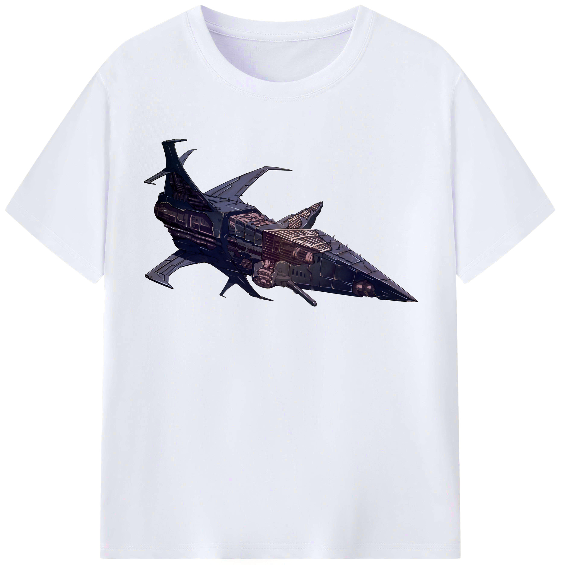 （画像用）  レディースカジュアルプリントTシャツ（綿100％）