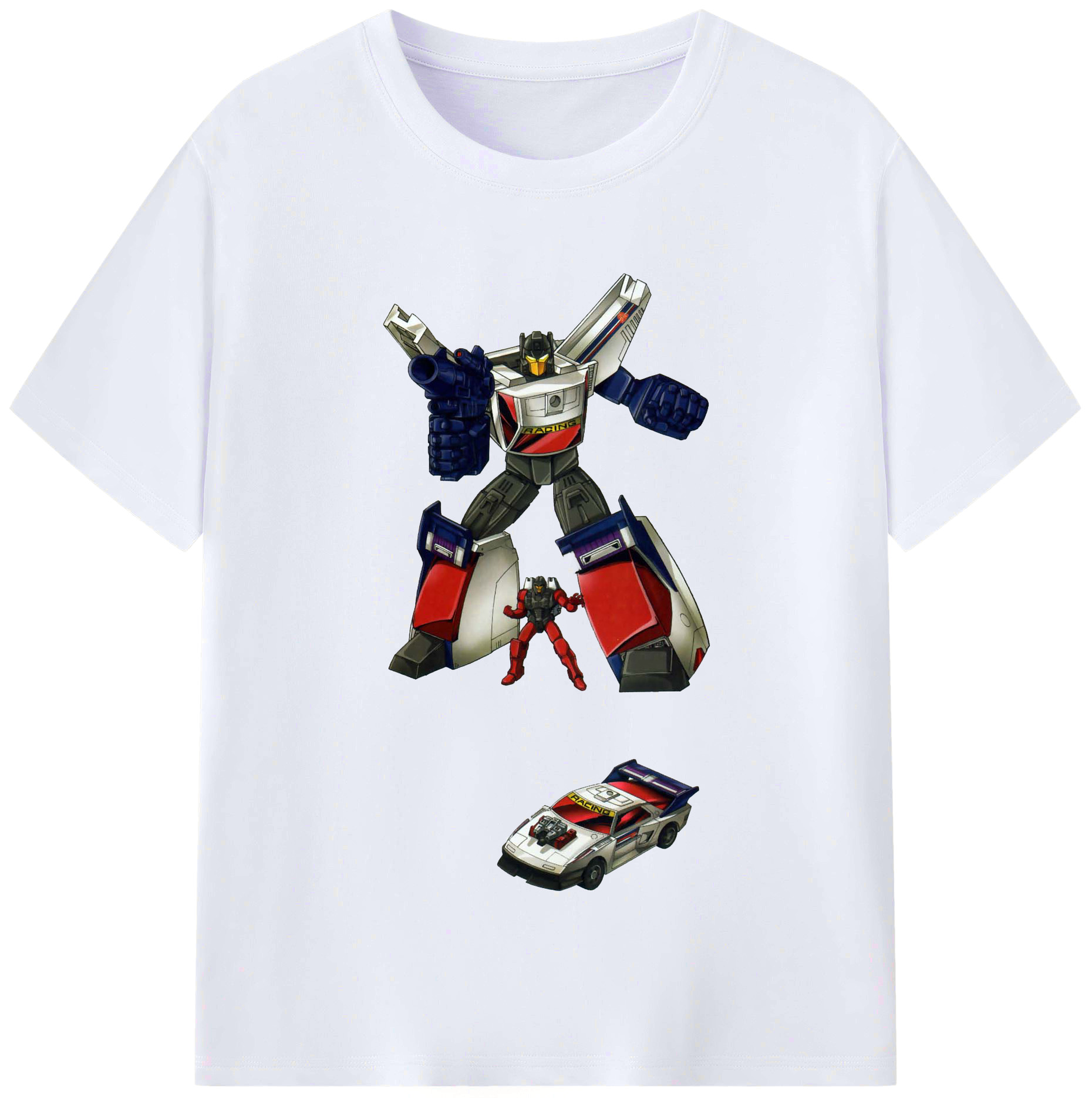 （画像用）  レディースカジュアルプリントTシャツ（綿100％）