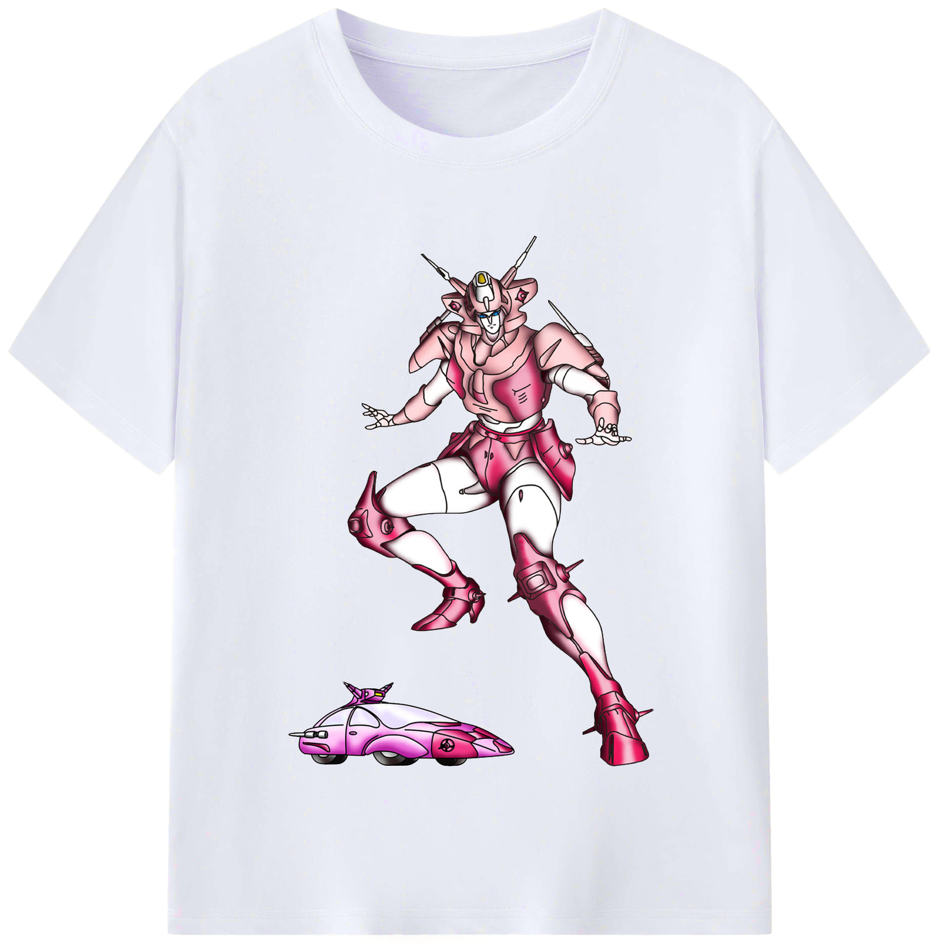 （画像用）  レディースカジュアルプリントTシャツ（綿100％）