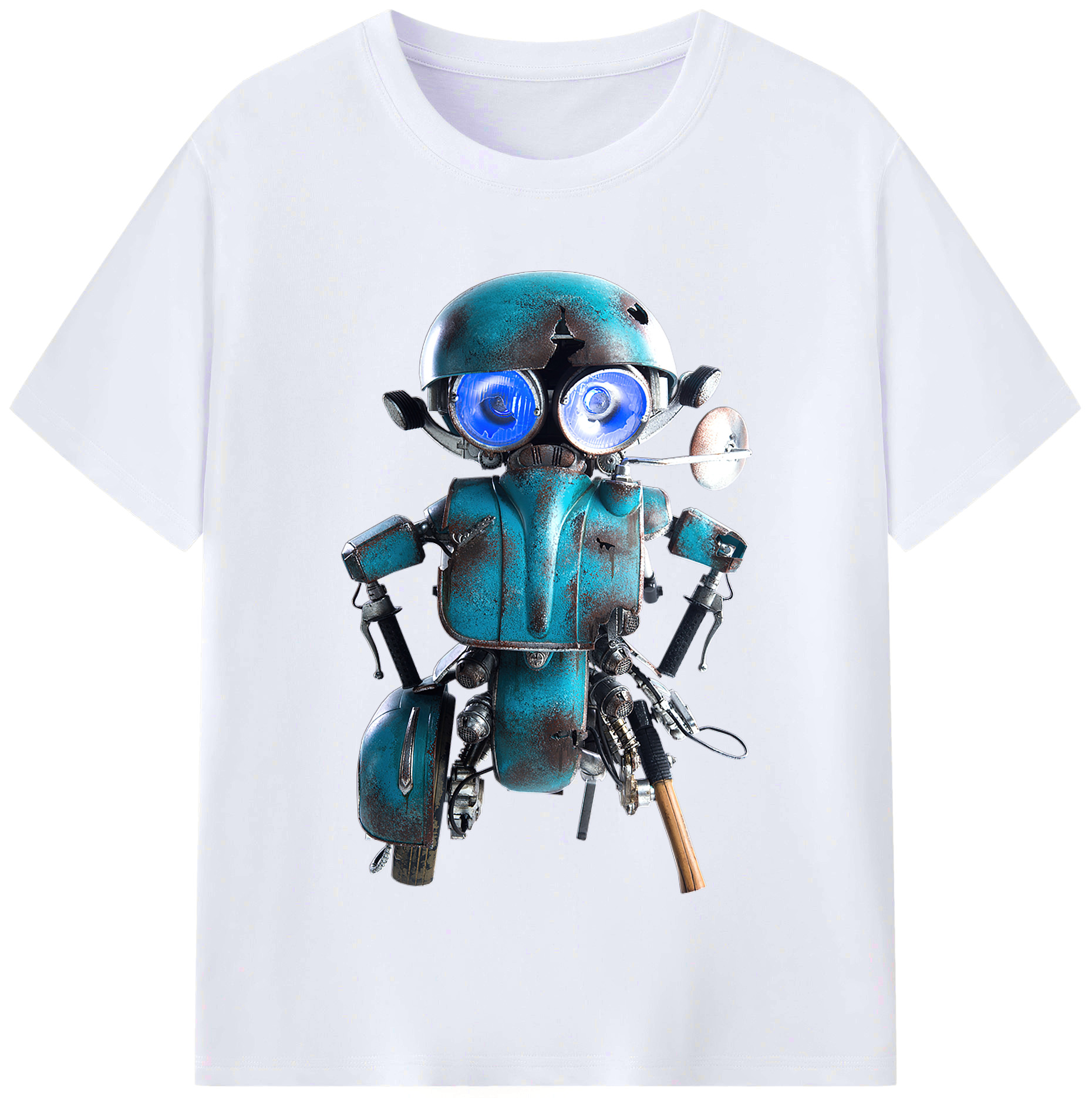 （画像用）  レディースカジュアルプリントTシャツ（綿100％）