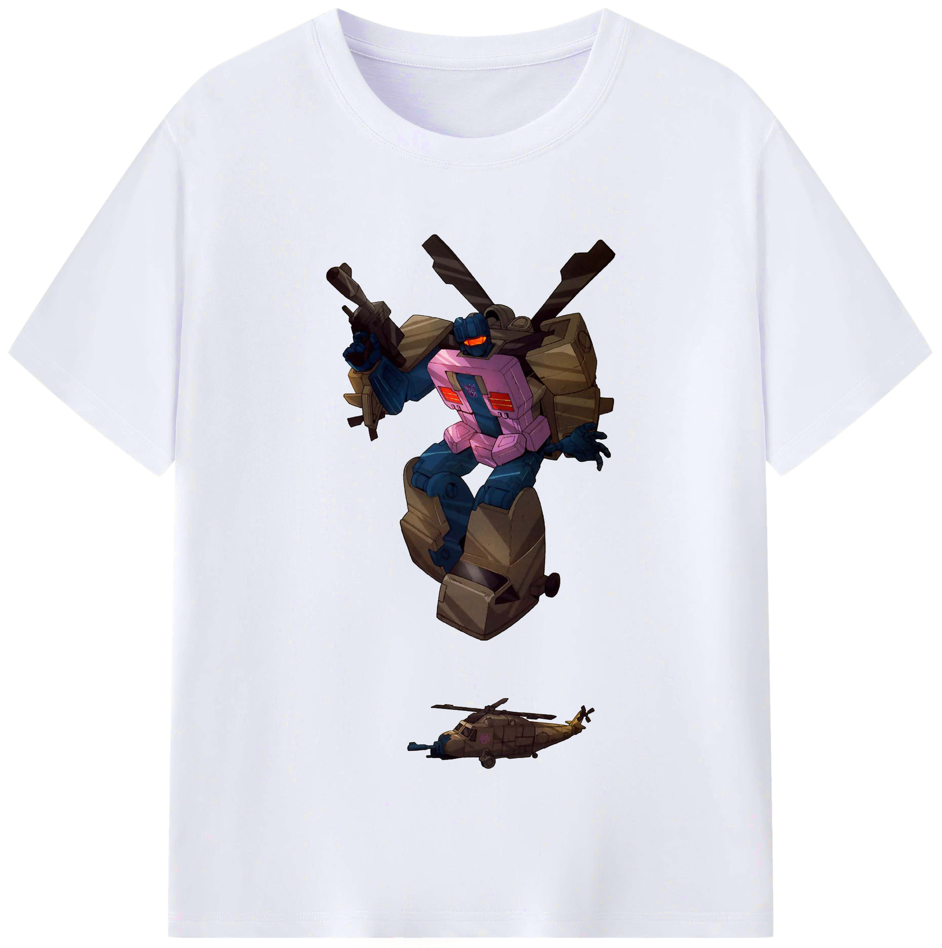 （画像用）  レディースカジュアルプリントTシャツ（綿100％）