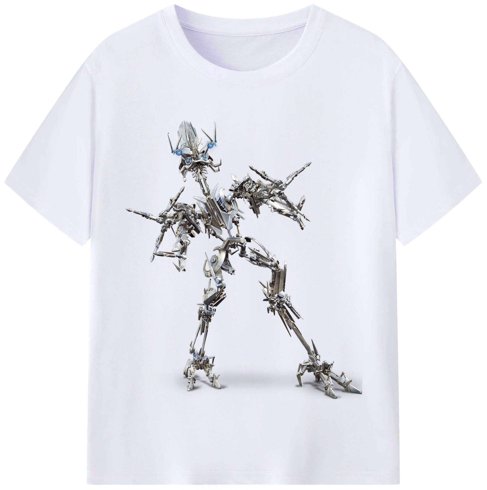 （画像用）  レディースカジュアルプリントTシャツ（綿100％）