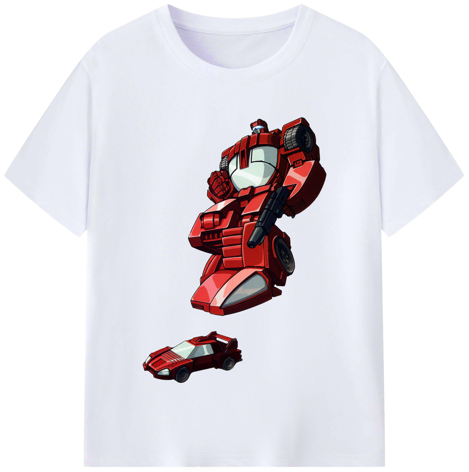 （画像用）  レディースカジュアルプリントTシャツ（綿100％）