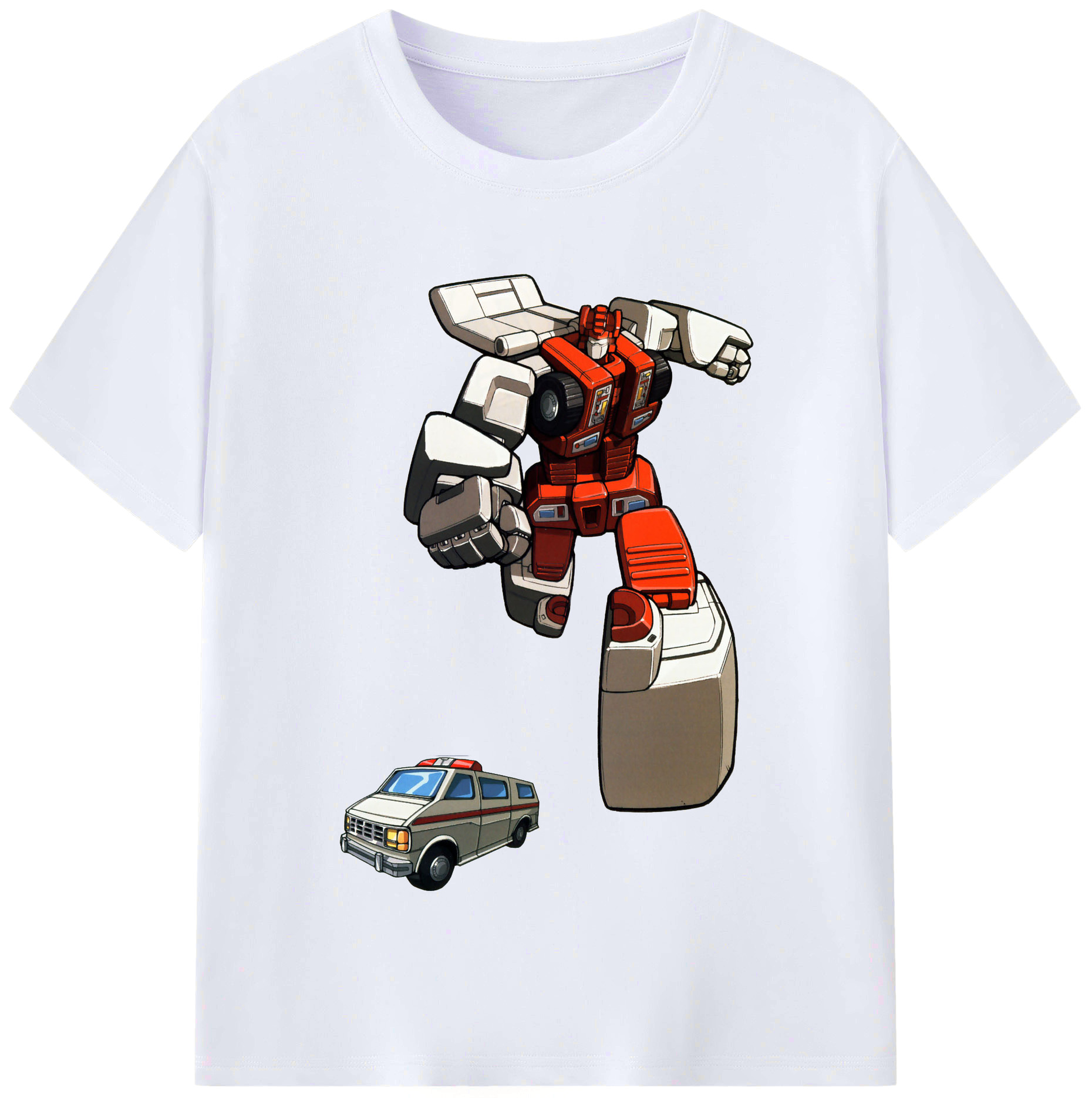 （画像用）  レディースカジュアルプリントTシャツ（綿100％）