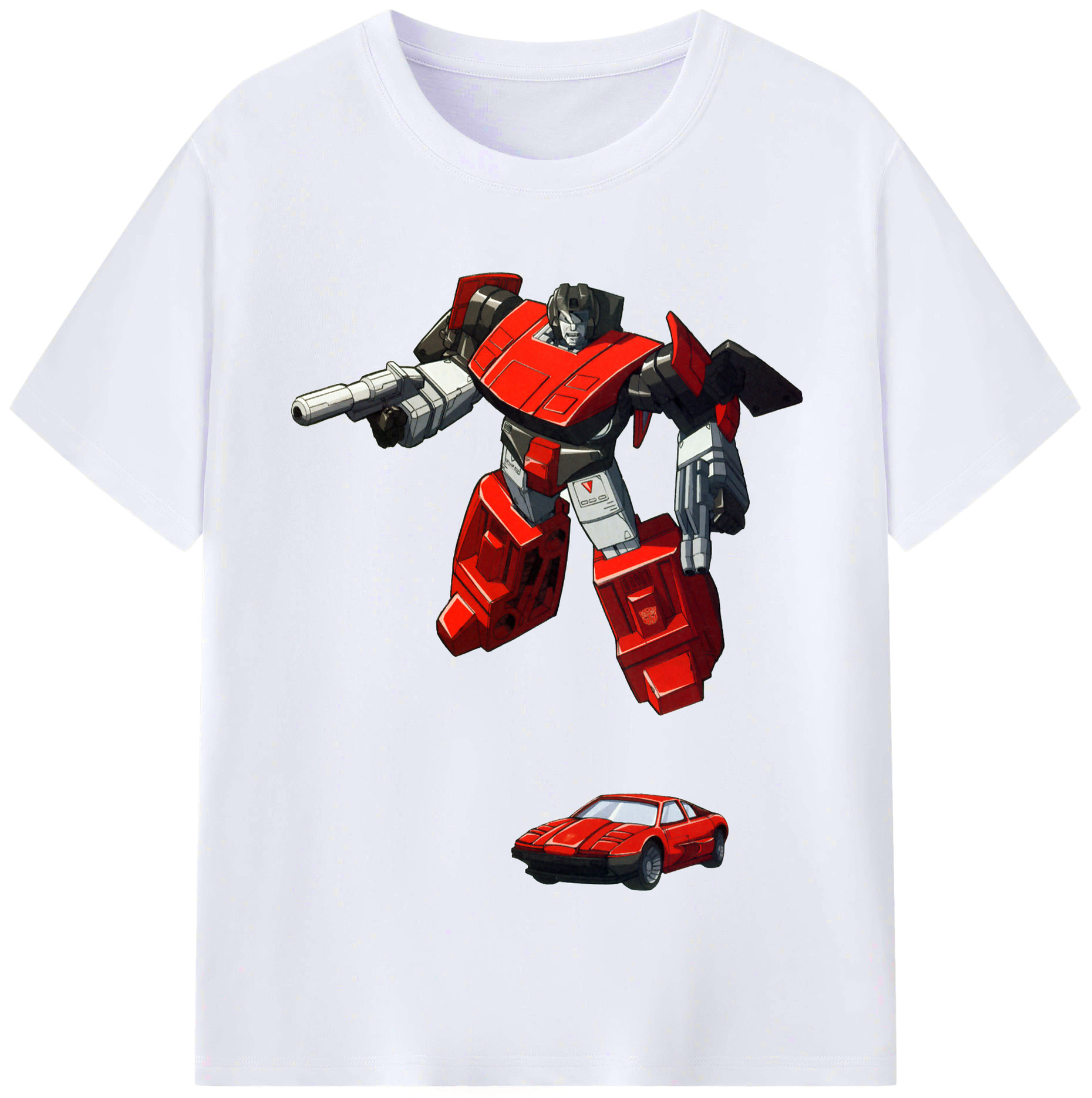 （画像用）  レディースカジュアルプリントTシャツ（綿100％）
