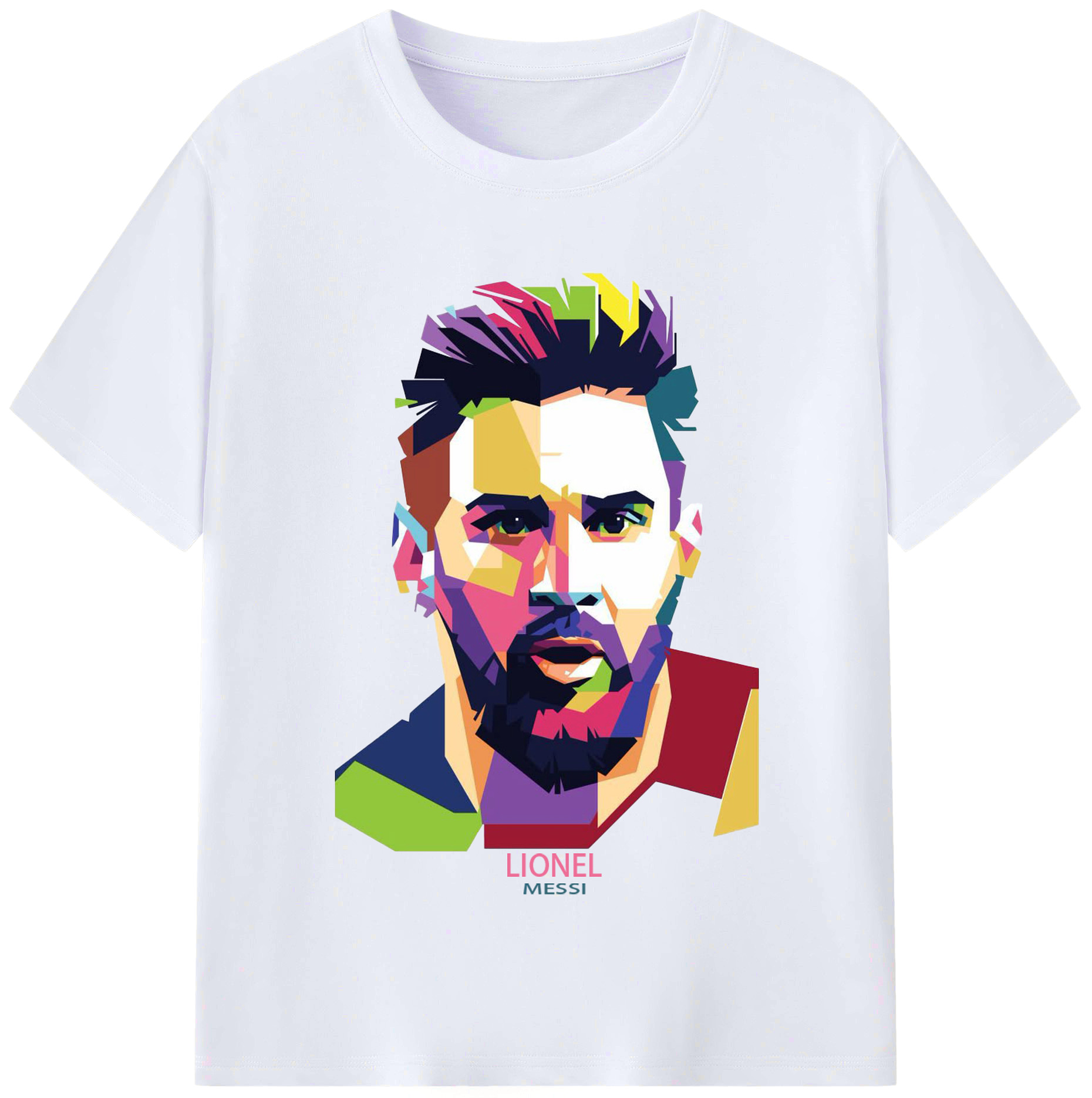 （画像用）  レディースカジュアルプリントTシャツ（綿100％）