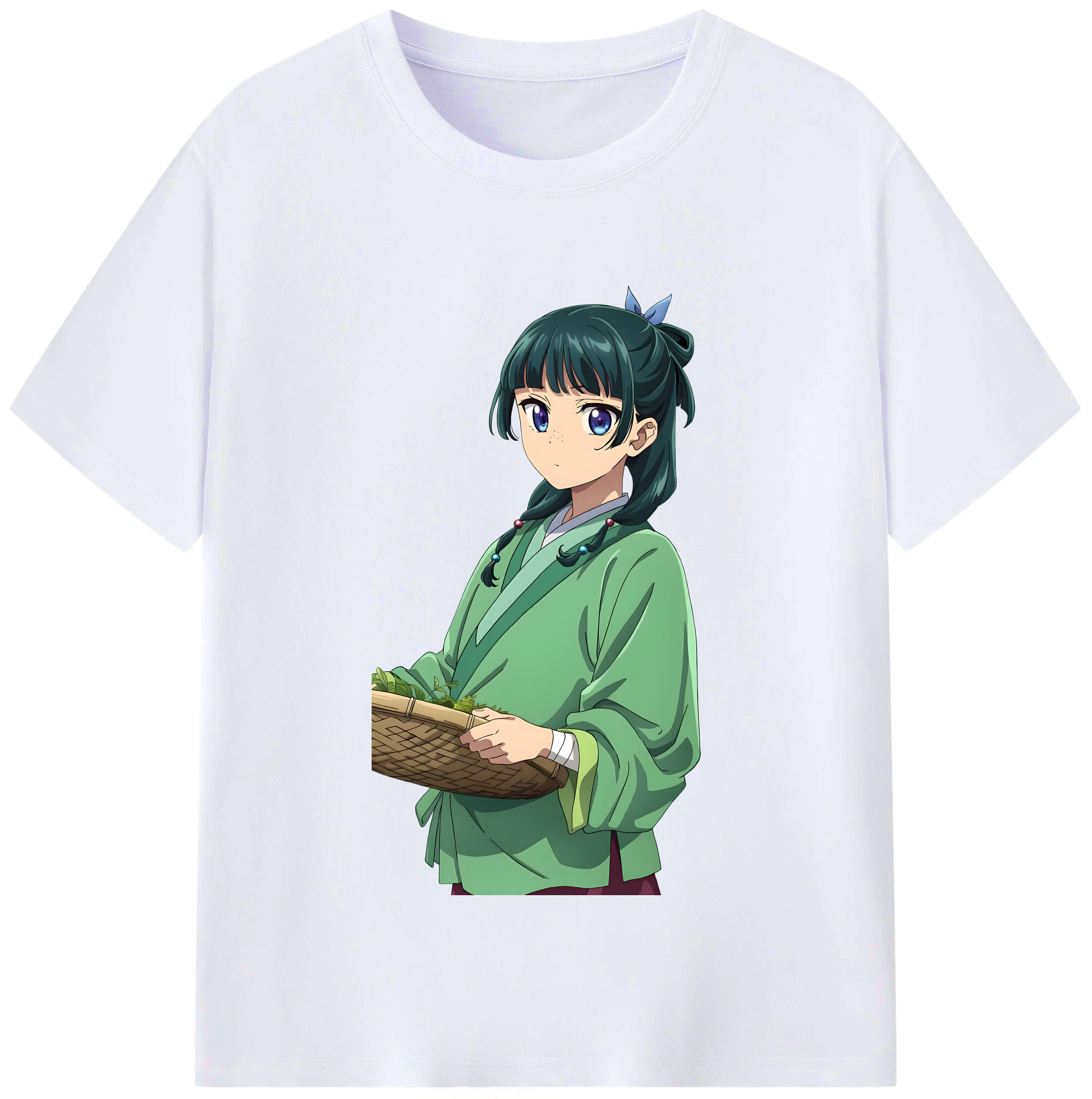 （画像用）  レディースカジュアルプリントTシャツ（綿100％）