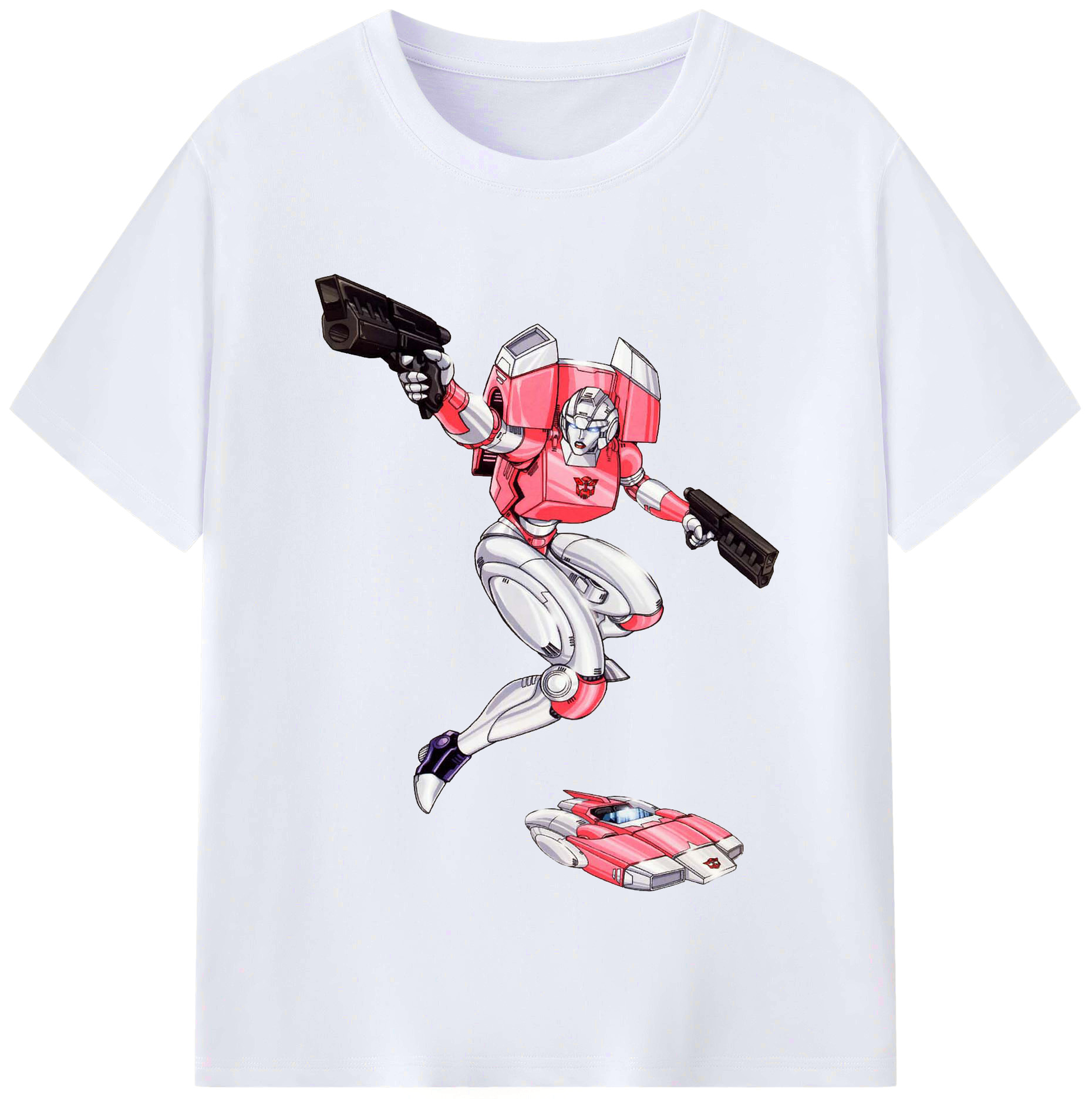 （画像用）  レディースカジュアルプリントTシャツ（綿100％）
