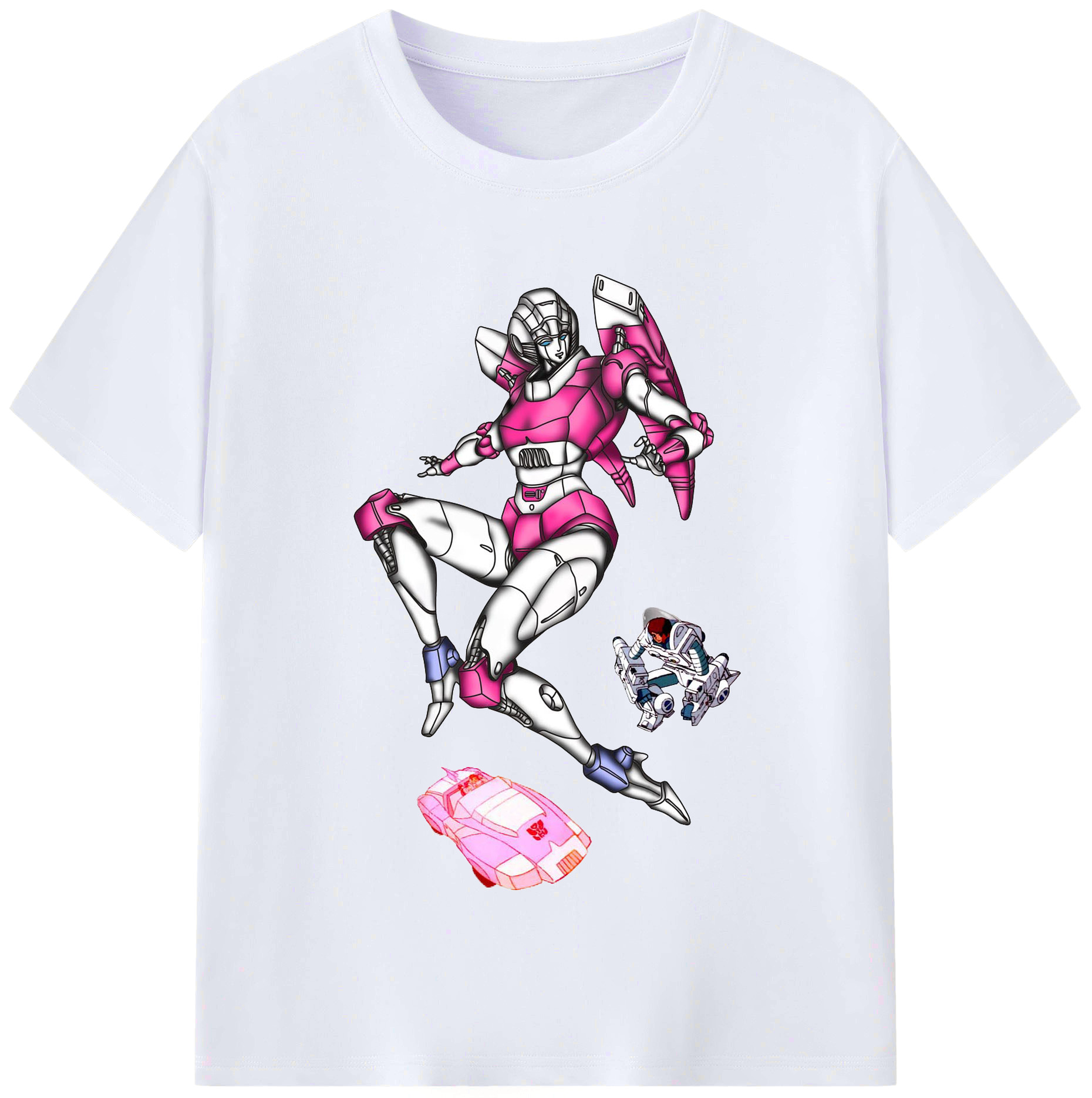 （画像用）  レディースカジュアルプリントTシャツ（綿100％）