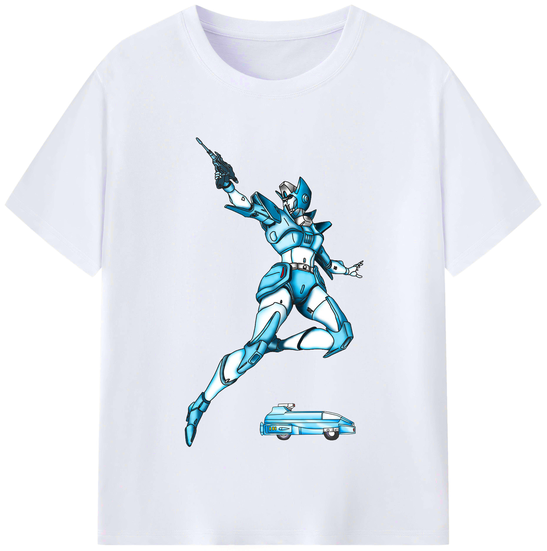 （画像用）  レディースカジュアルプリントTシャツ（綿100％）