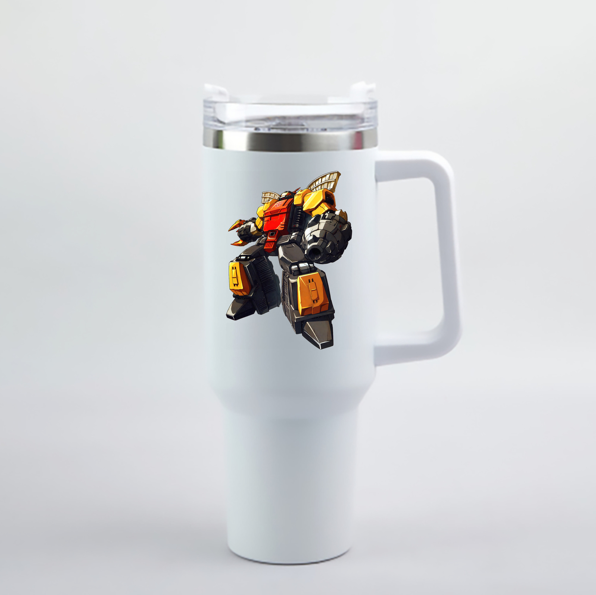 （画像用） Transformers トランスフォーマー 1200mL車用タンブラー - クリスタルステッカー（プラスチックストロー付き）